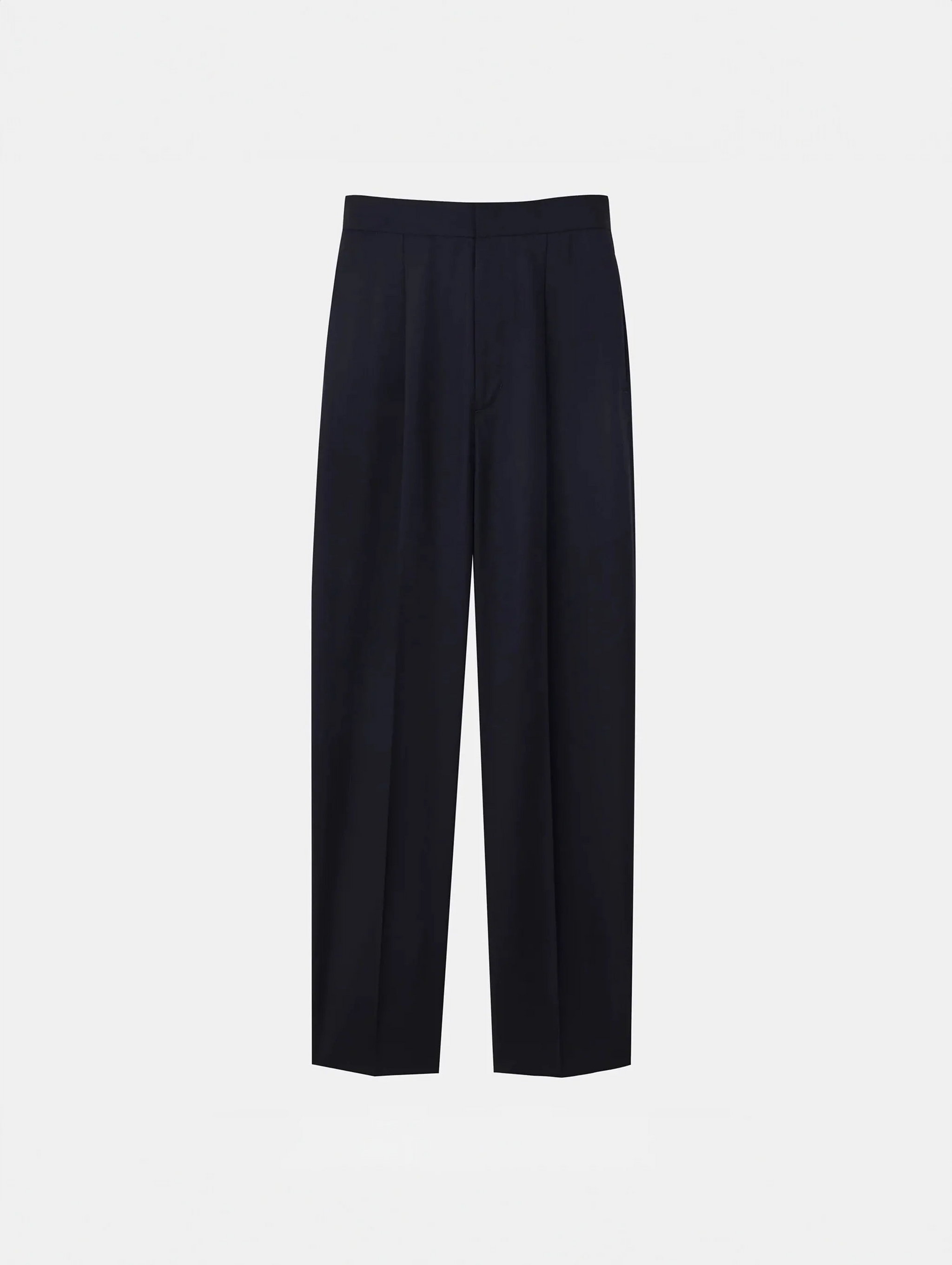 Serge Wool Tuck Pants
