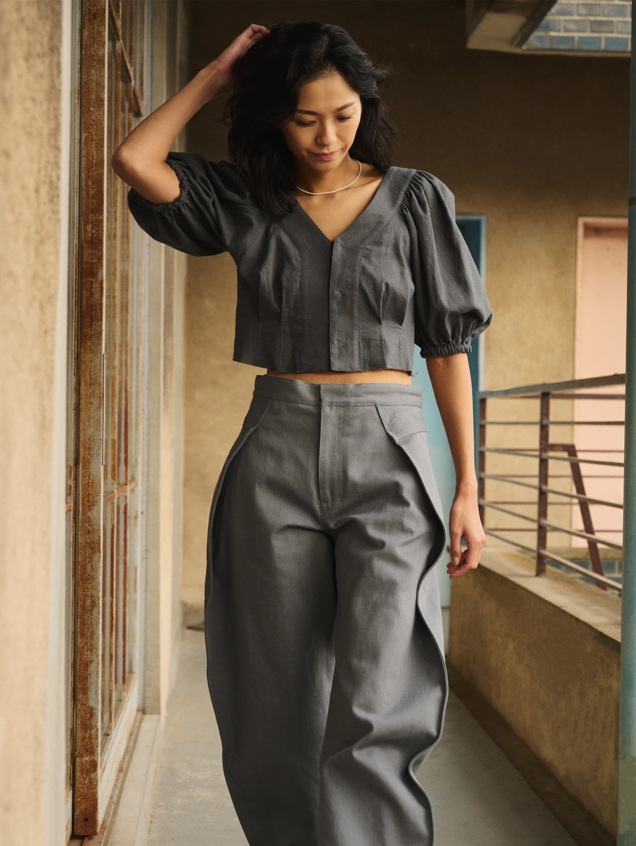Gathered Blouse