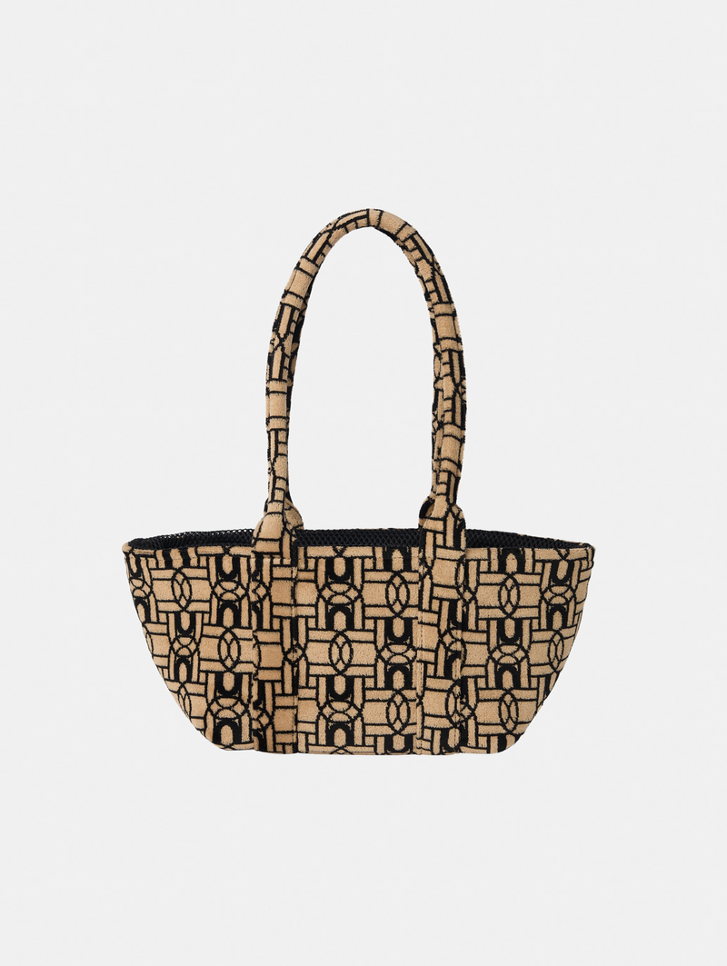 Mesh & Velvet Logo Bag