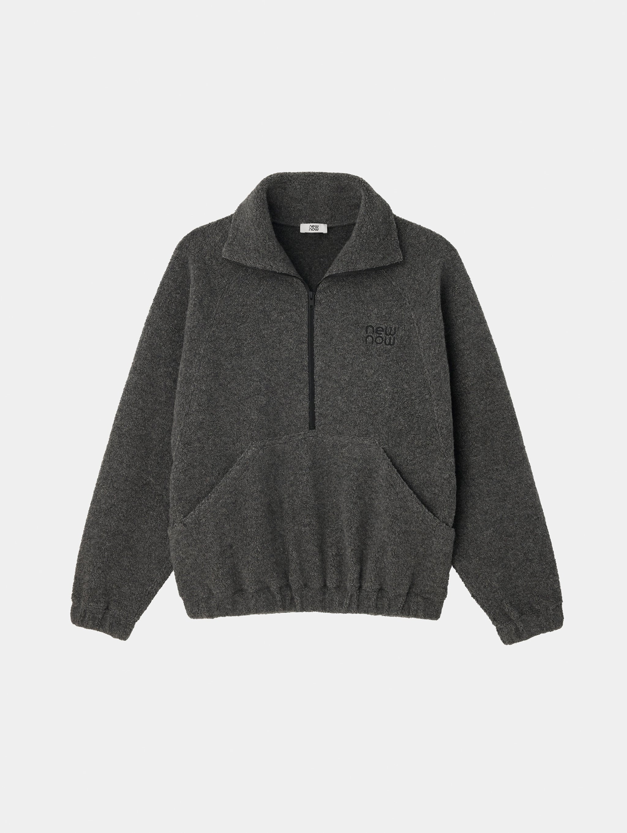 Wool Boa Half-Zip Pullover