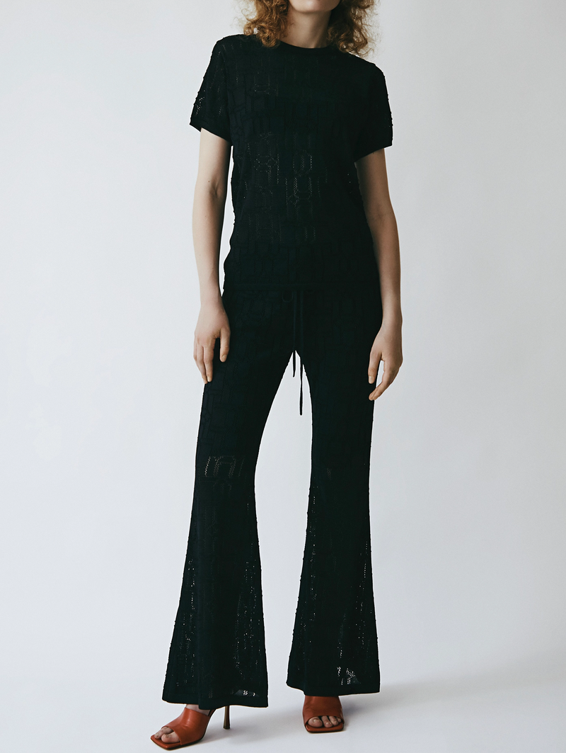 Openwork Knit Tee