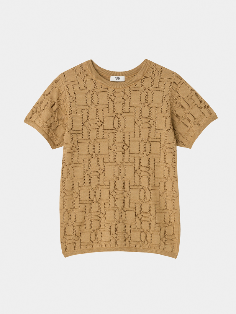 Openwork Knit Tee