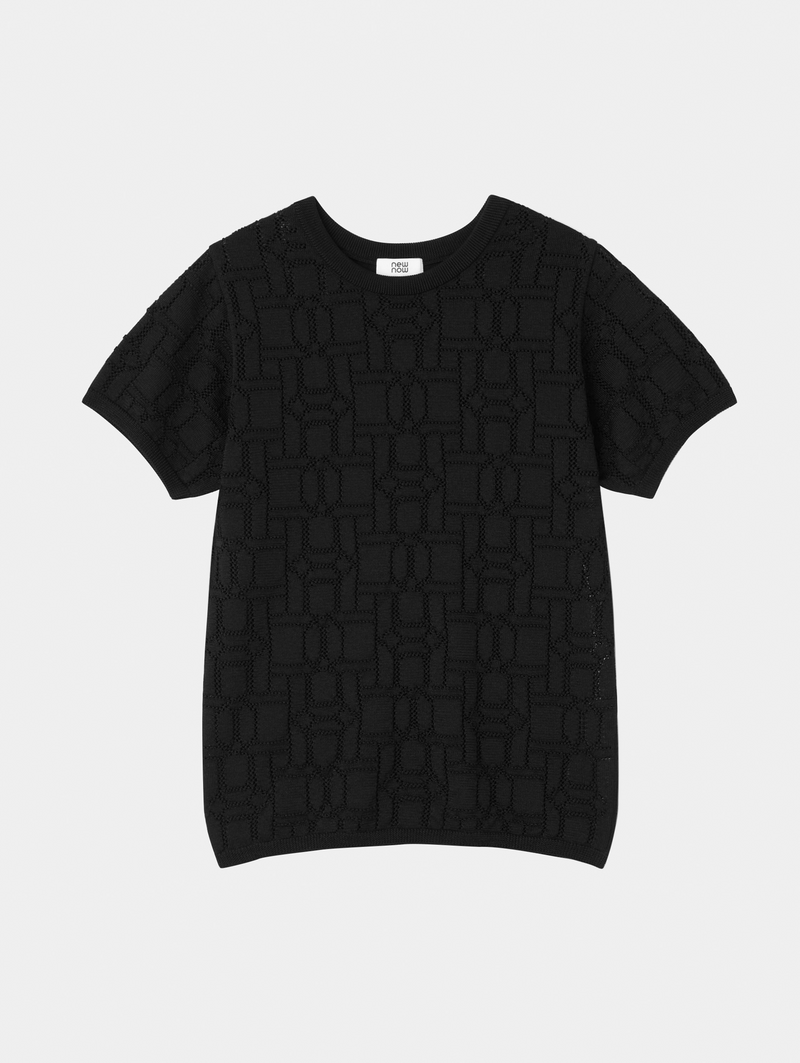 Openwork Knit Tee