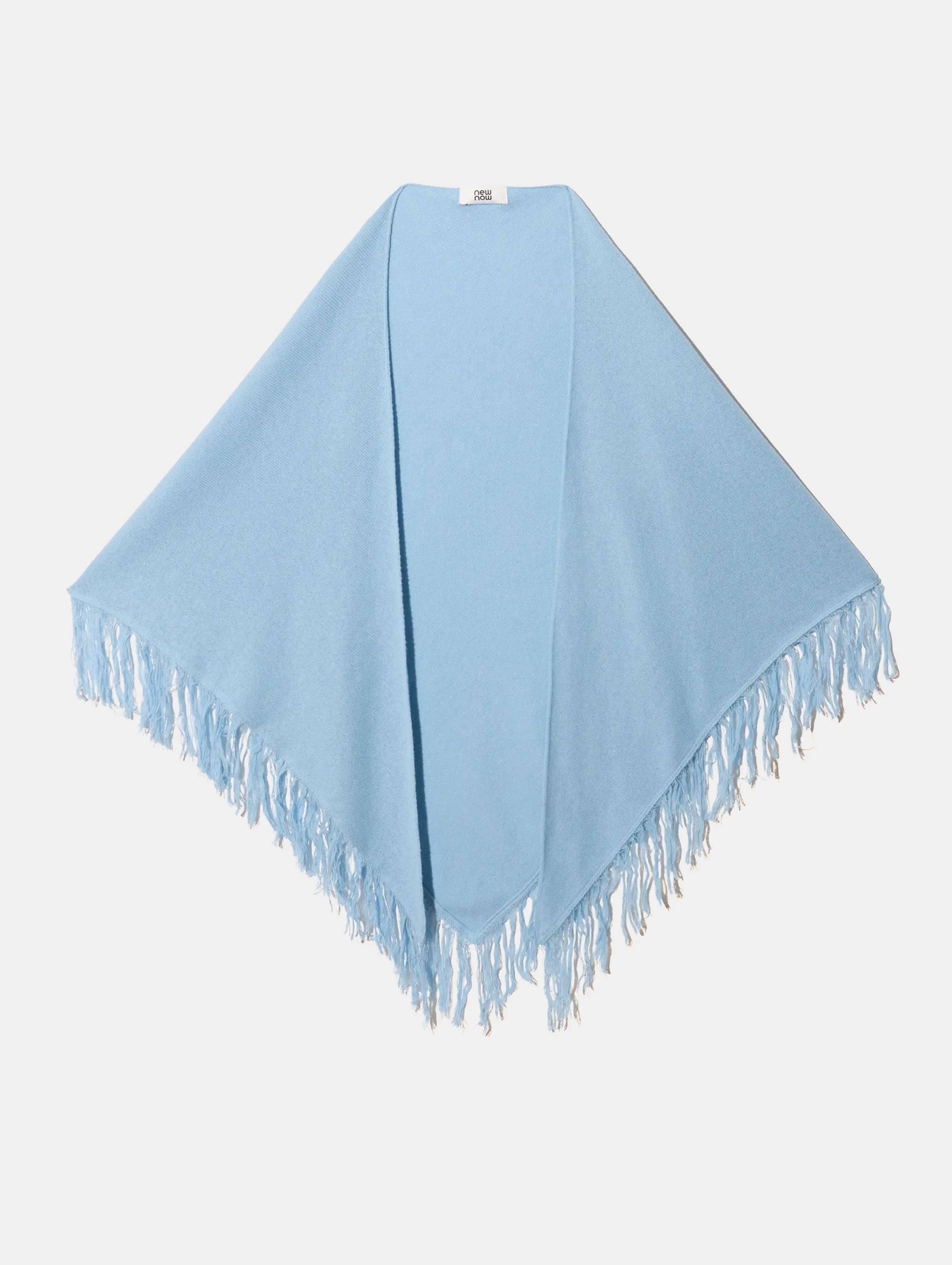 Silk Knit Fringe Scarf