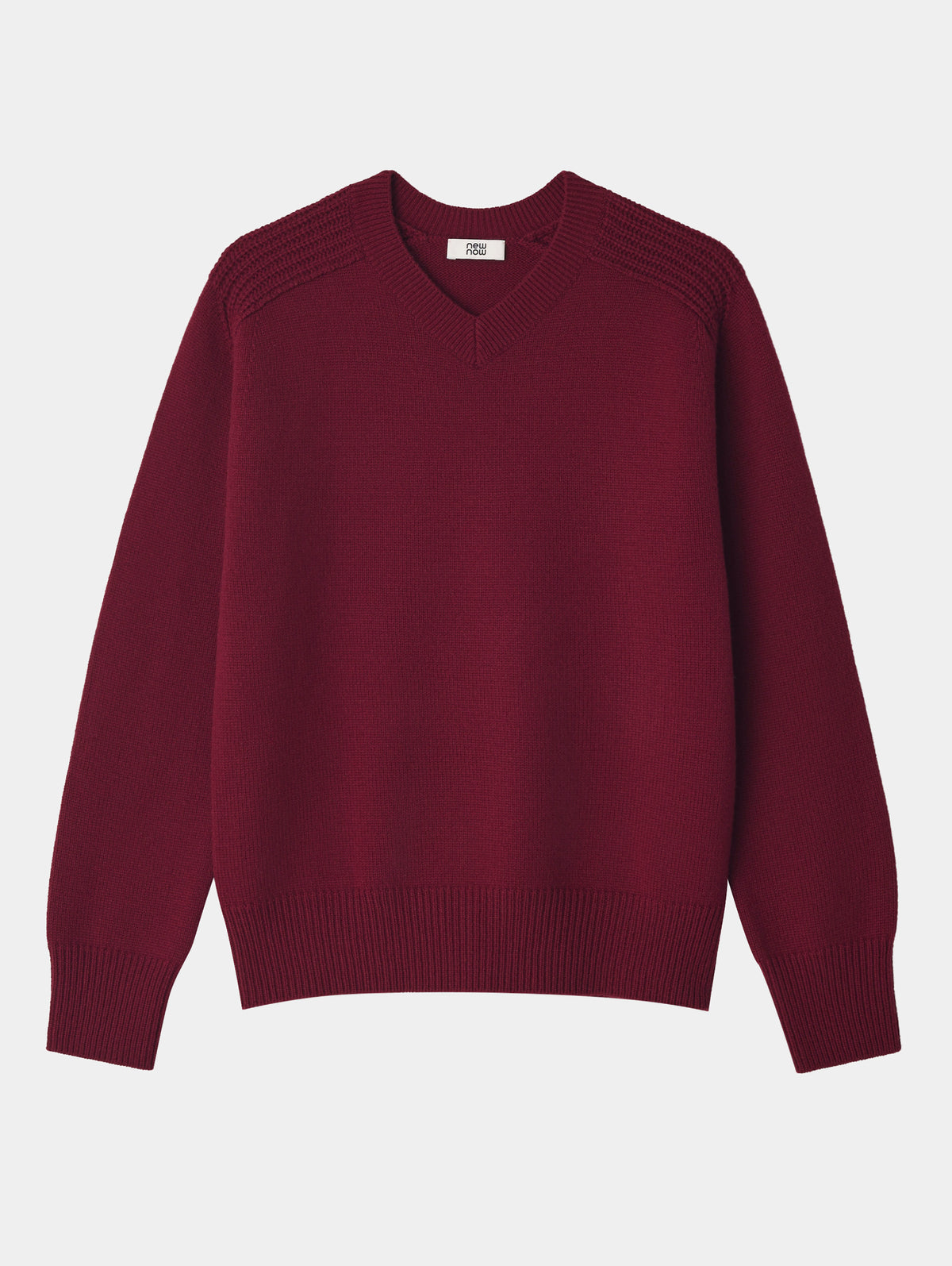 WOOL CASHMER V-NECK PULL KNIT