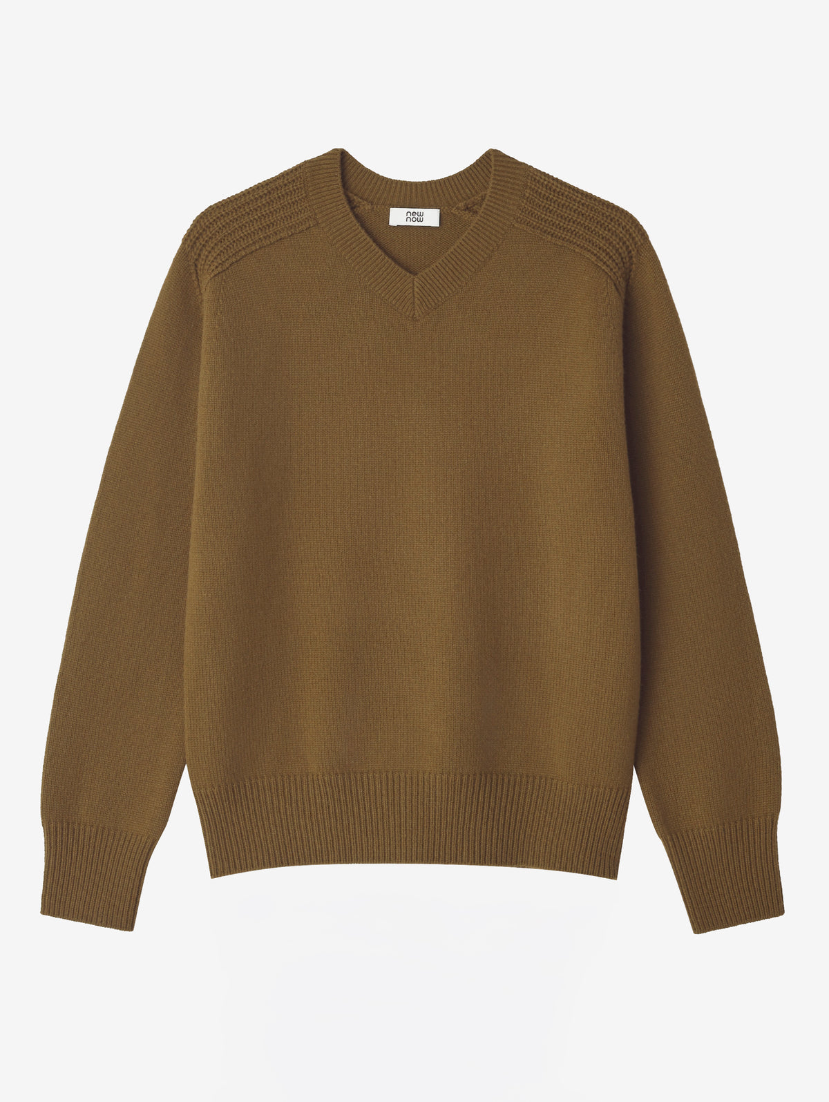 WOOL CASHMER V-NECK PULL KNIT