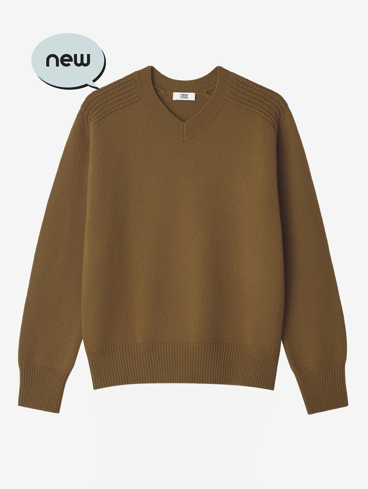 WOOL CASHMER V-NECK PULL KNIT