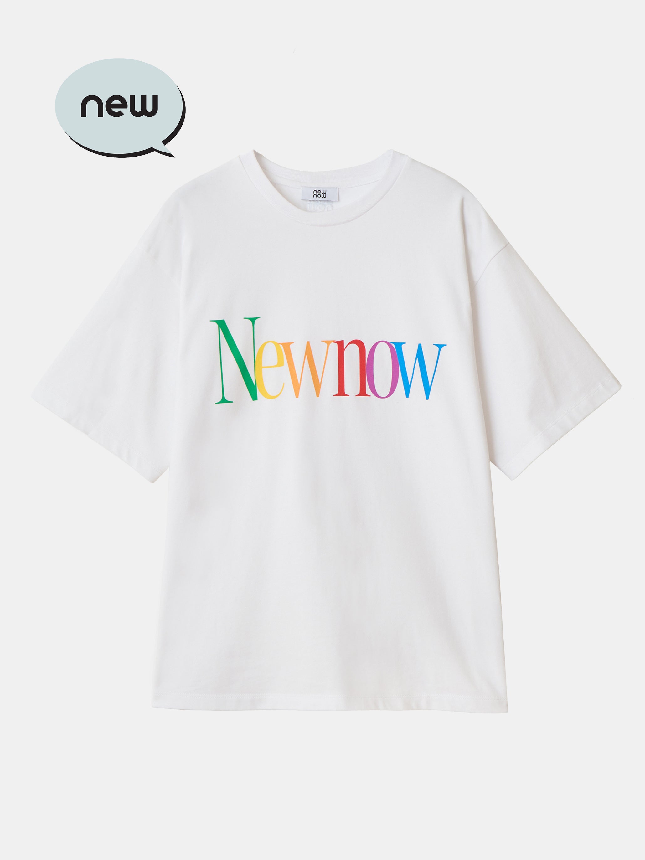newnow Rainbow Logo  Tee