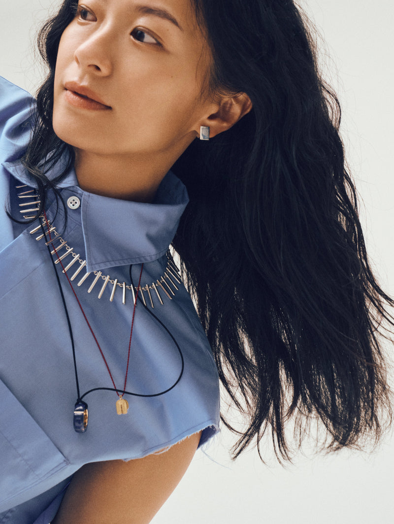 Rectangle Stud Earrings