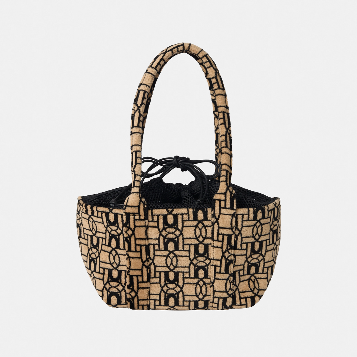 Mesh & Velvet Logo Bag