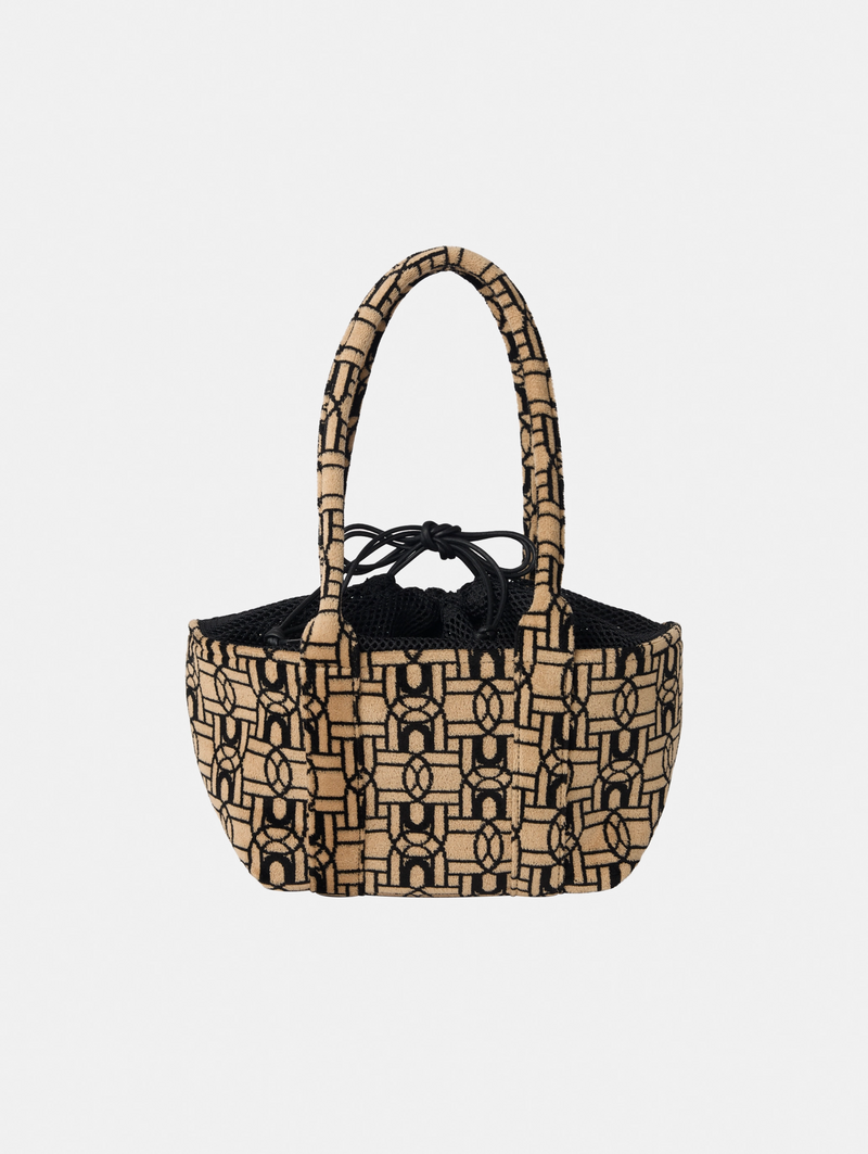 Mesh & Velvet Logo Bag
