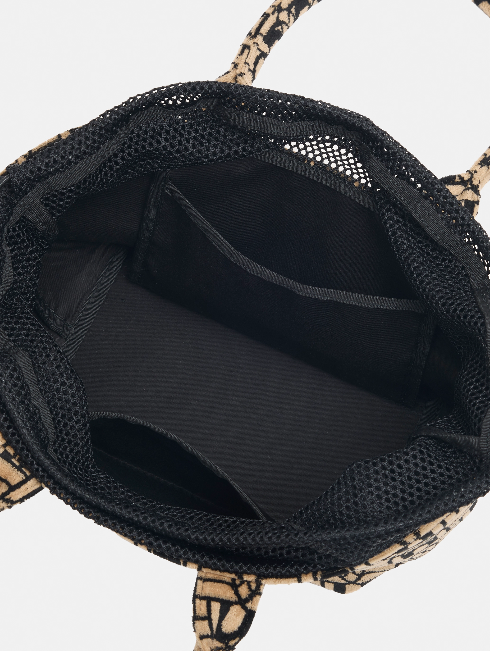 Mesh & Velvet Logo Bag