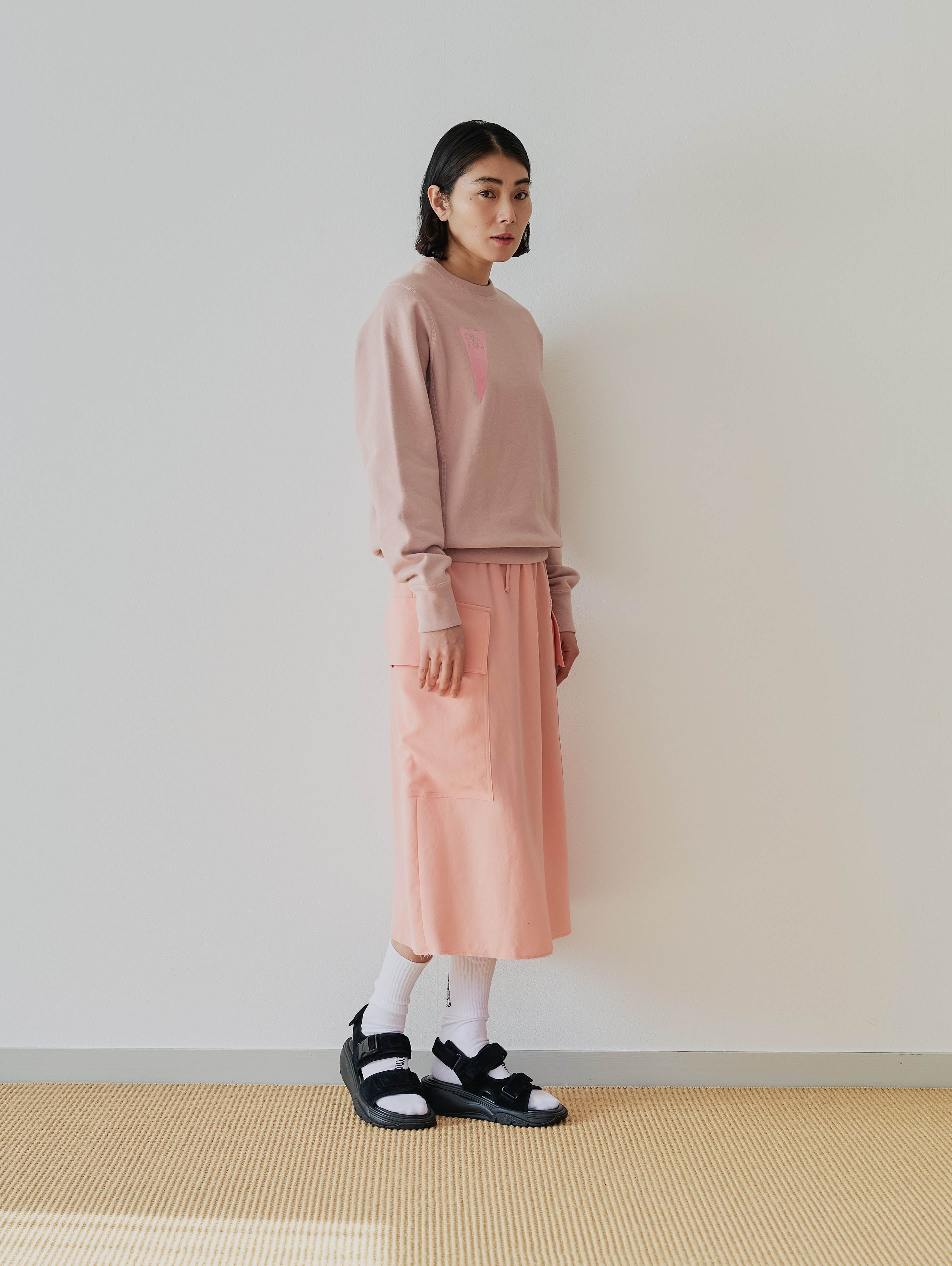 【one + one】Crewneck Sweat × ITM Letter Socks