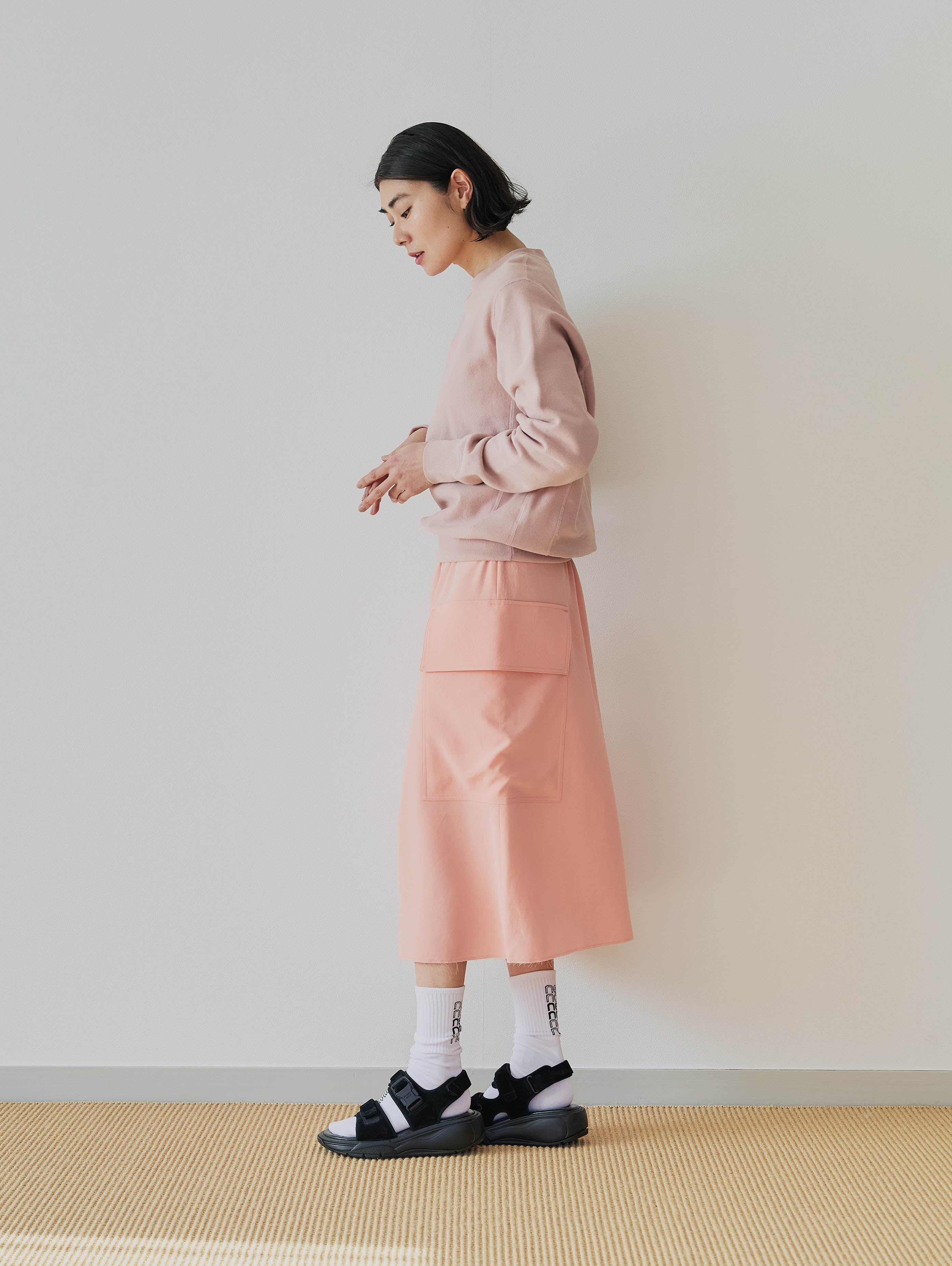 【one + one】Crewneck Sweat × ITM Letter Socks