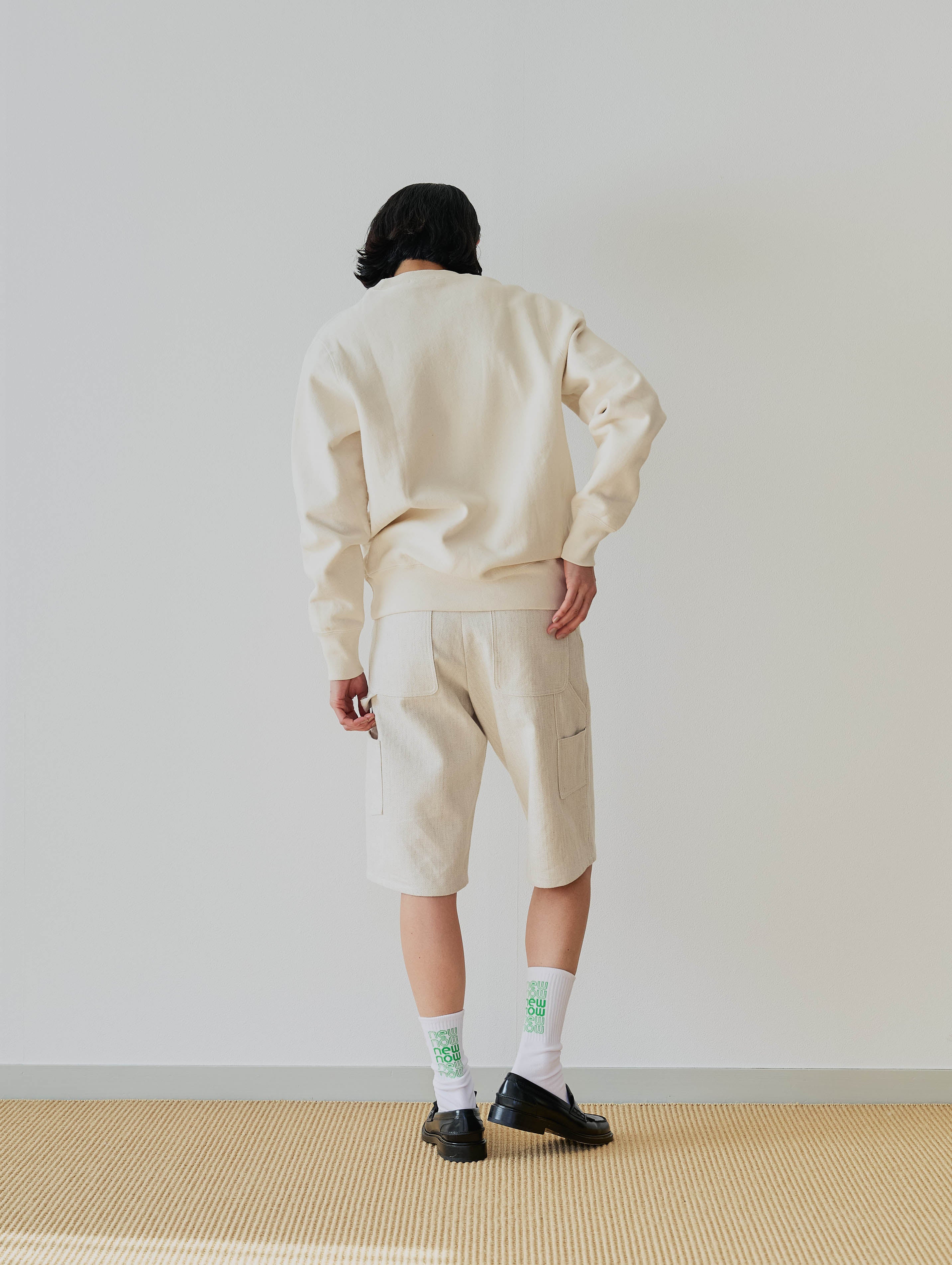 【one + one】Crewneck Sweat × ITM Letter Socks