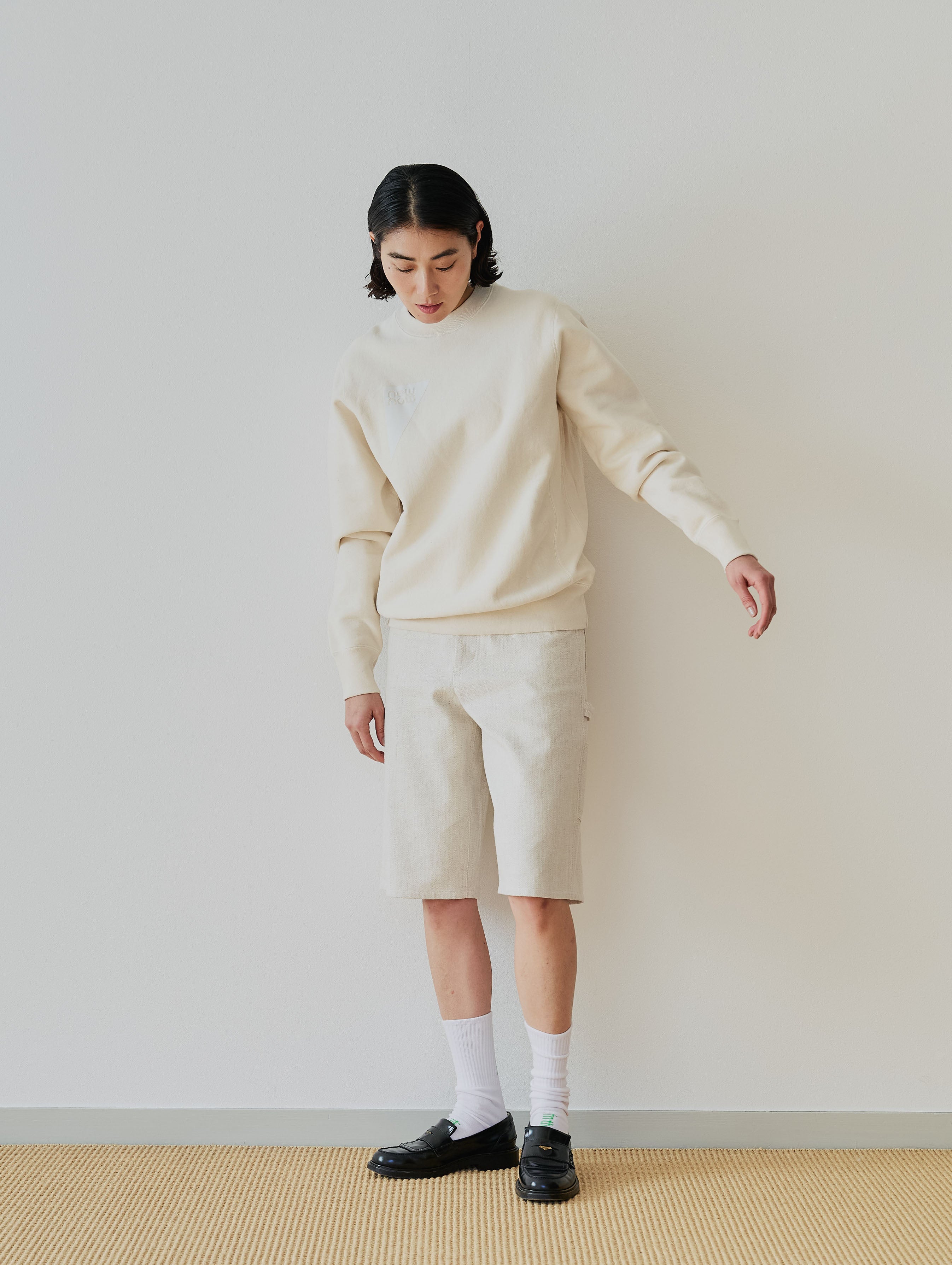 【one + one】Crewneck Sweat × ITM Letter Socks