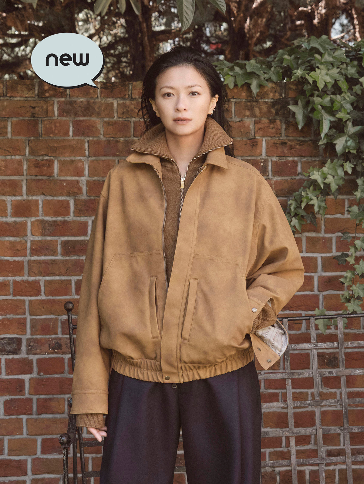 SUEDE BOMBER JACKET