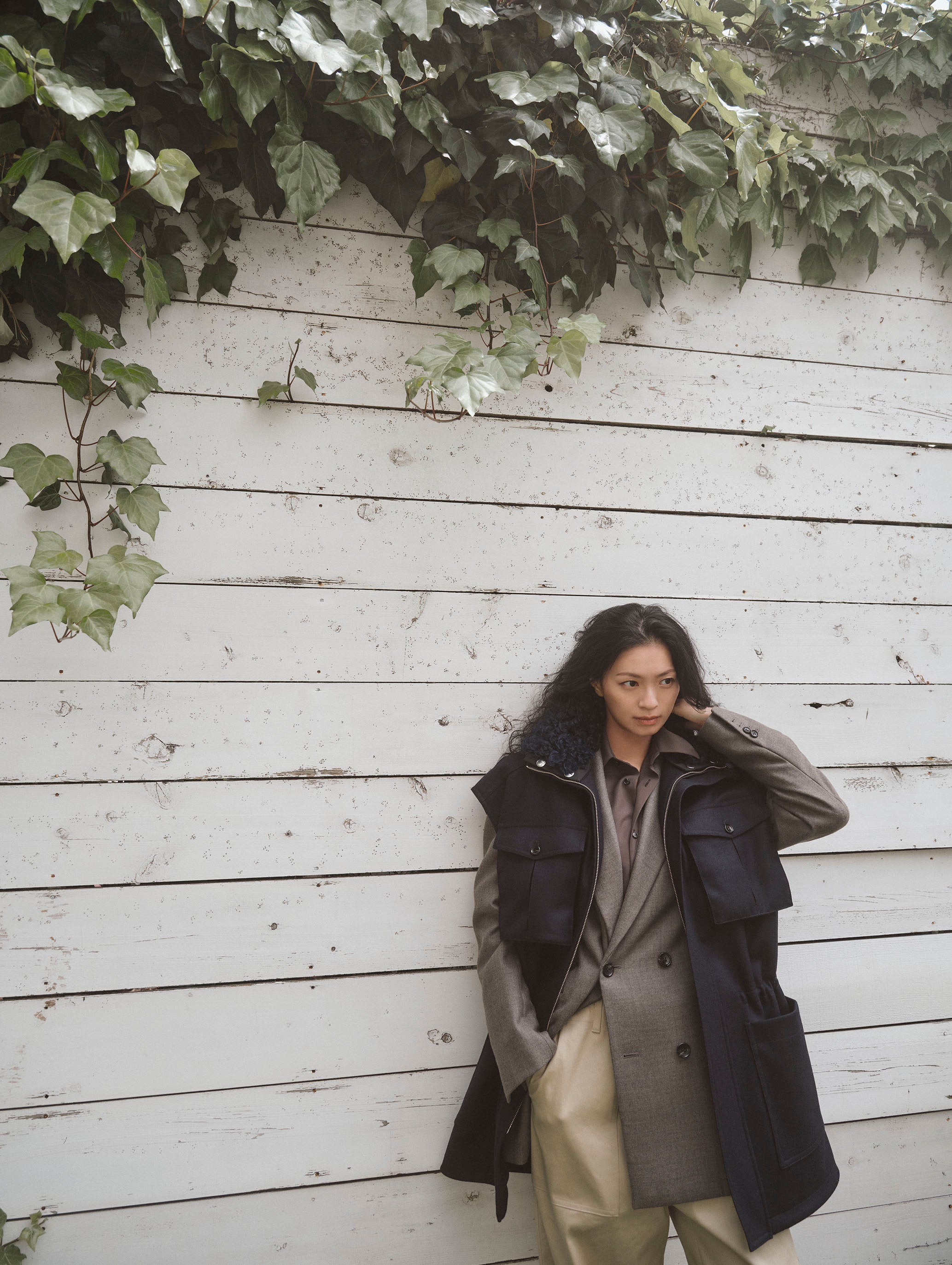 TWEEDY DOUBLE-BREASTED JACKET