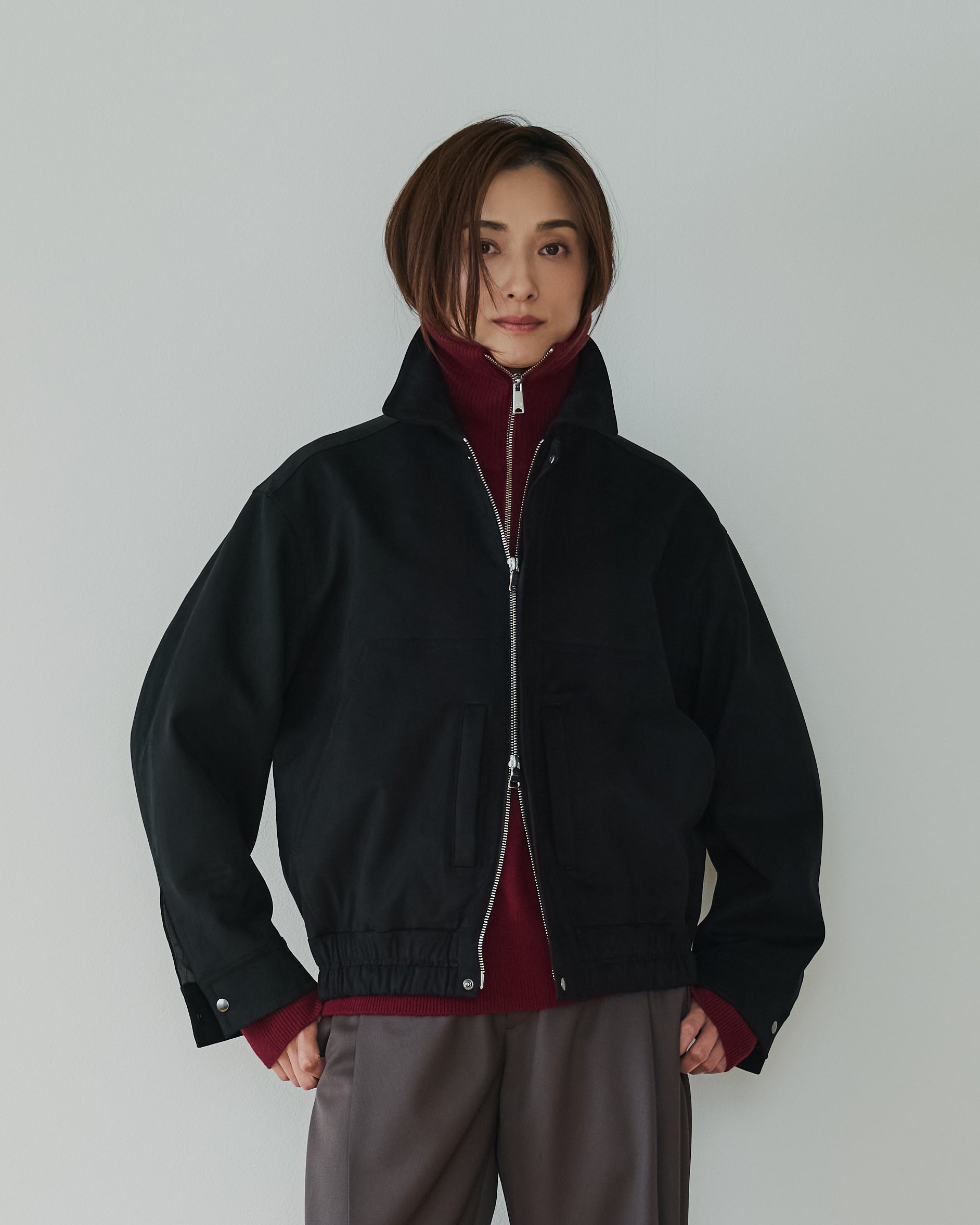 モデル:モデル身長 168cm / 着用 サイズM
