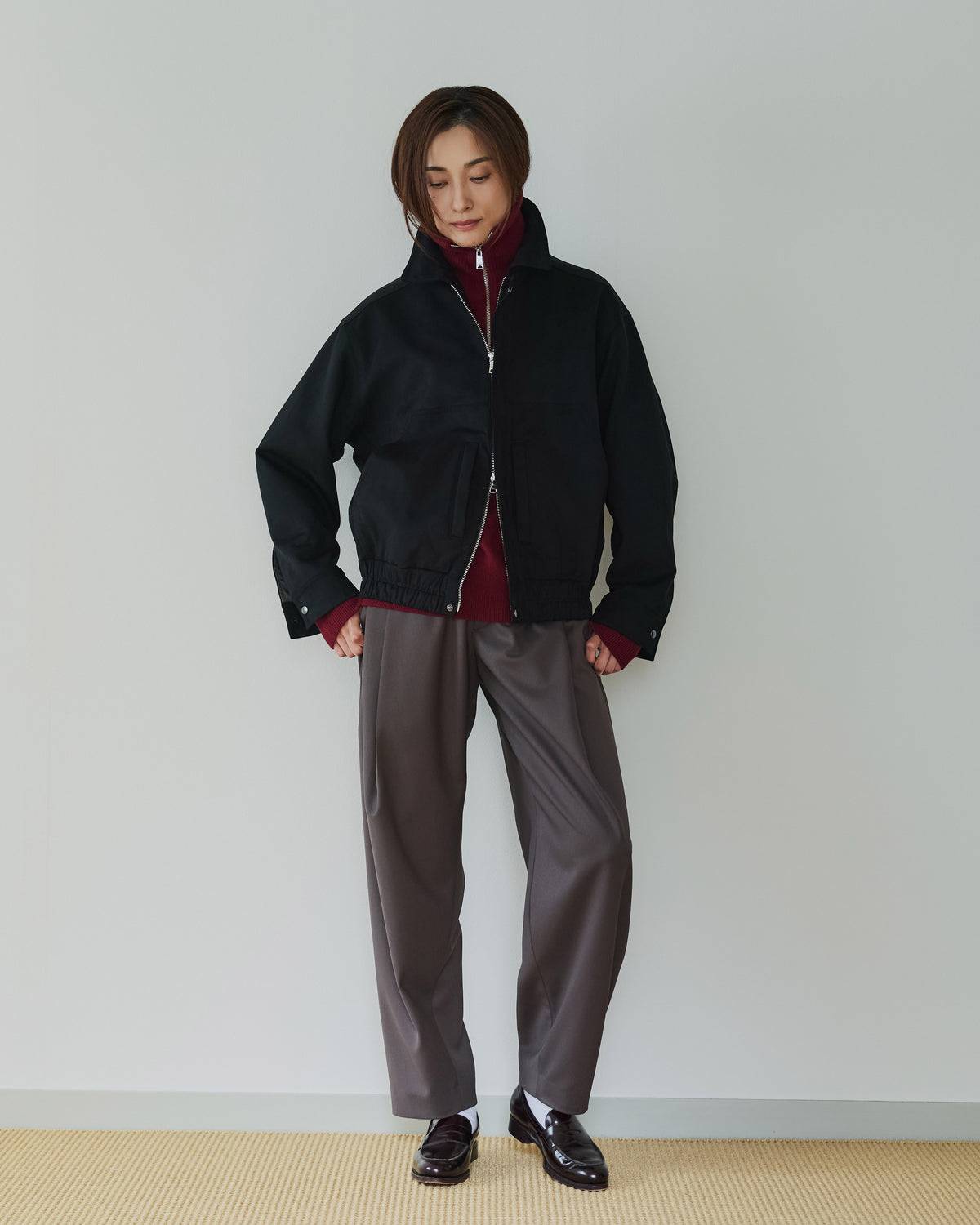 モデル:モデル身長 168cm / 着用 サイズM