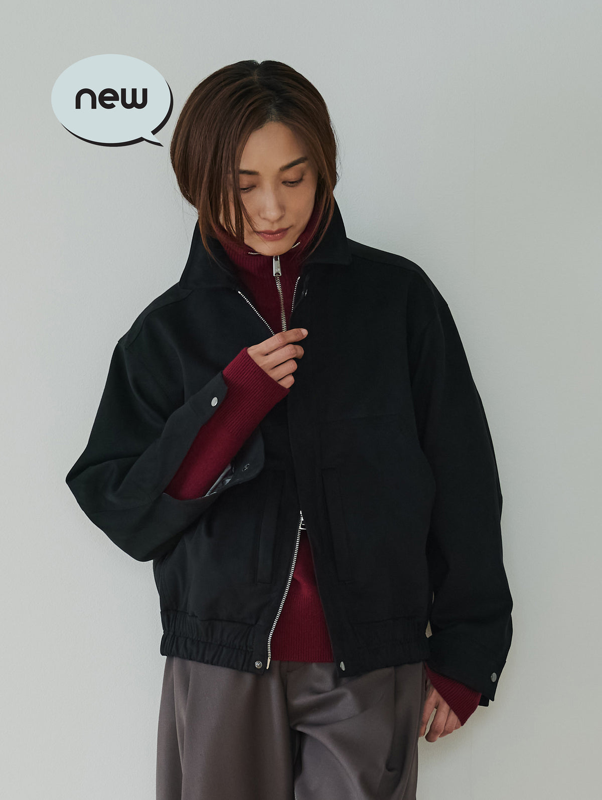 SUEDE BOMBER JACKET