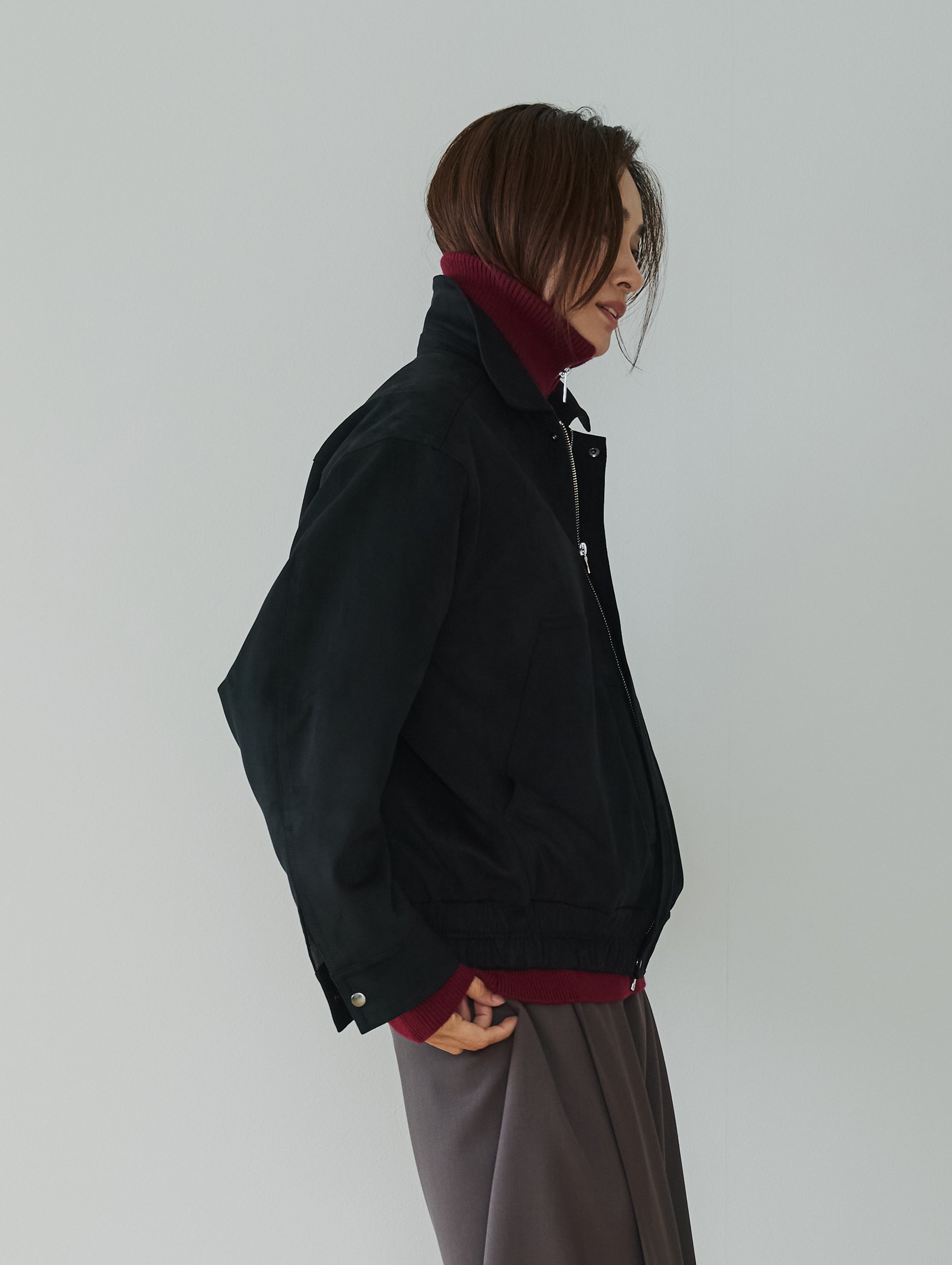 SUEDE BOMBER JACKET