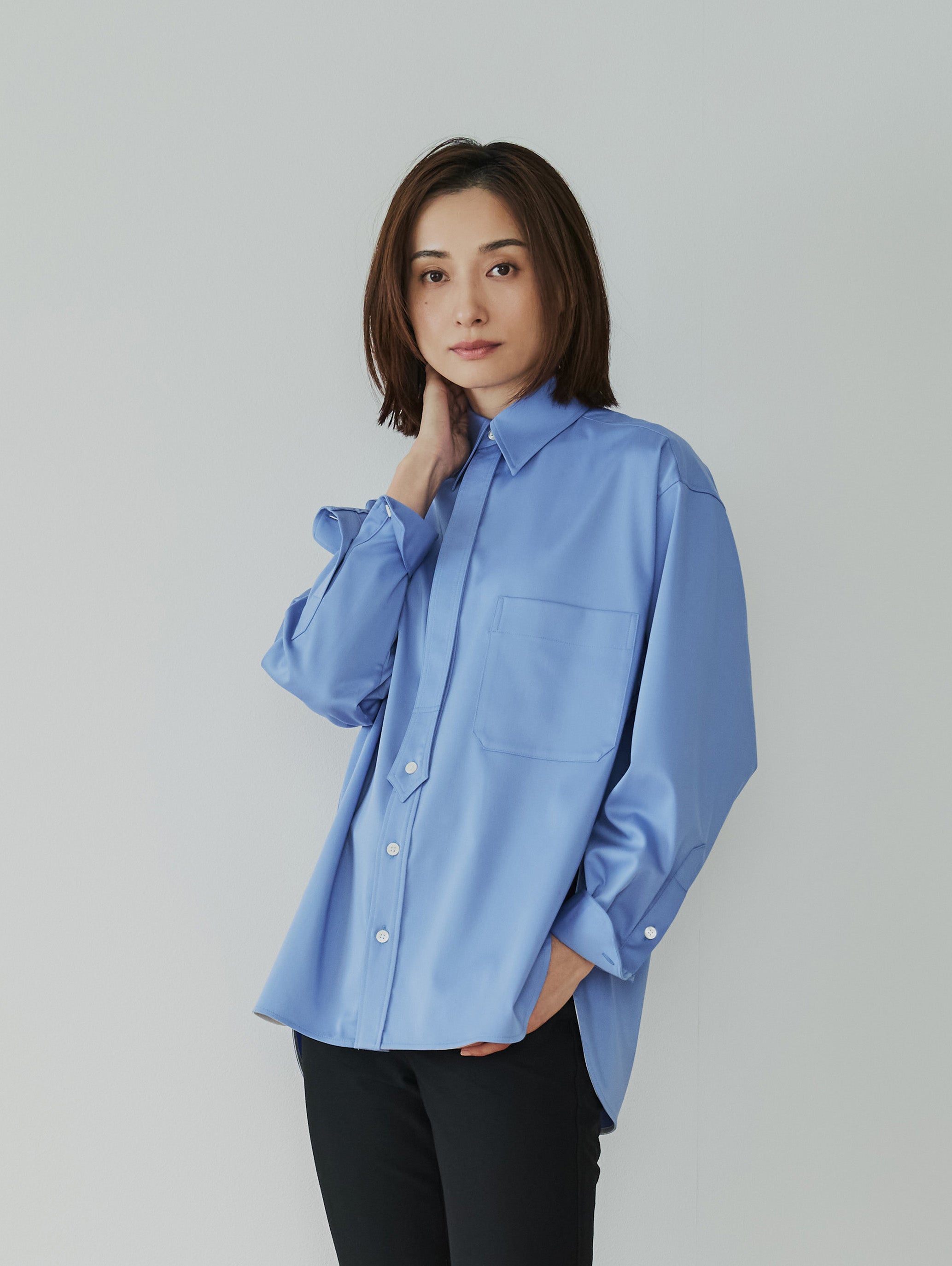 TIE PLACKET SHIRT