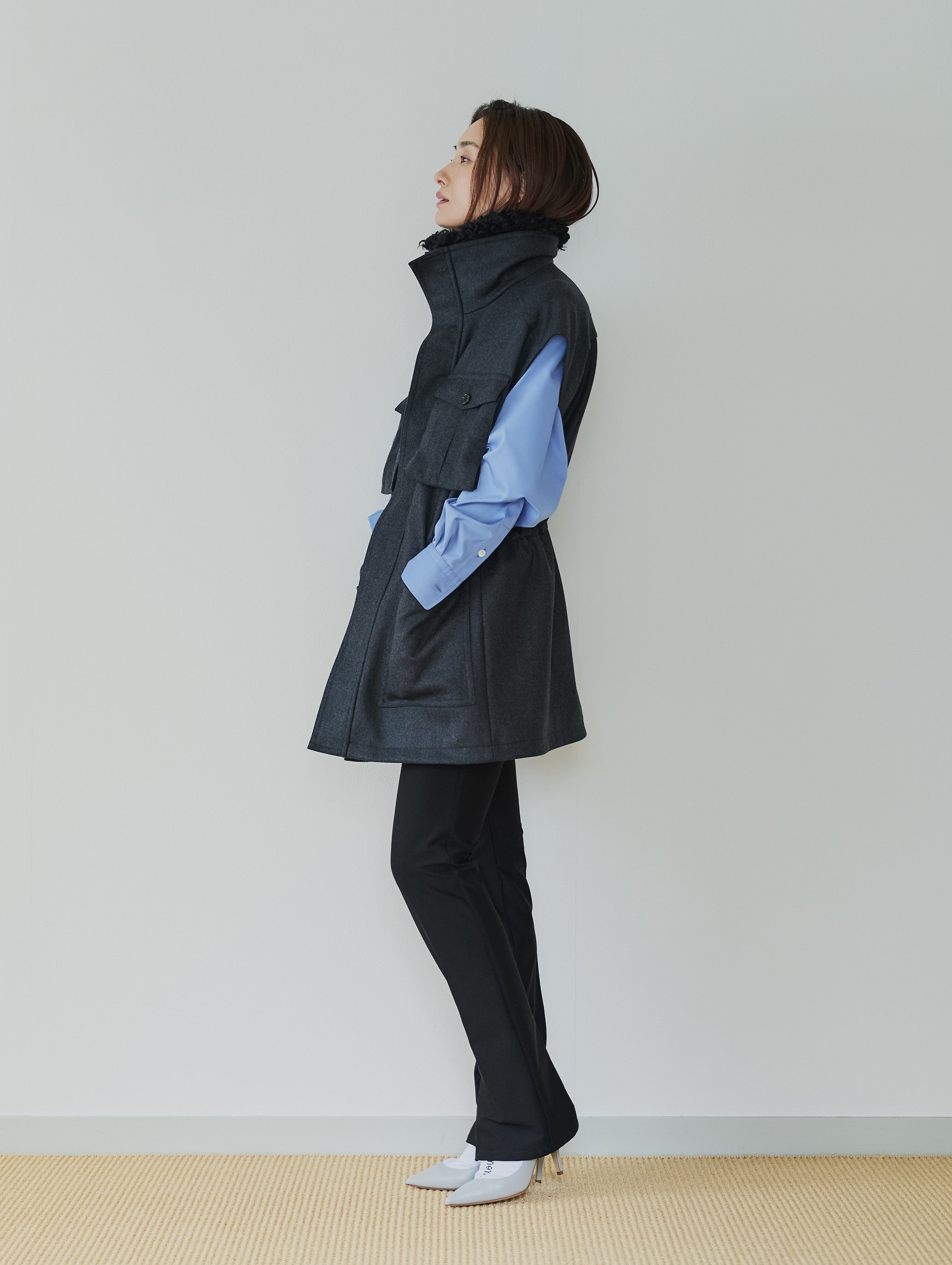 TIE PLACKET SHIRT