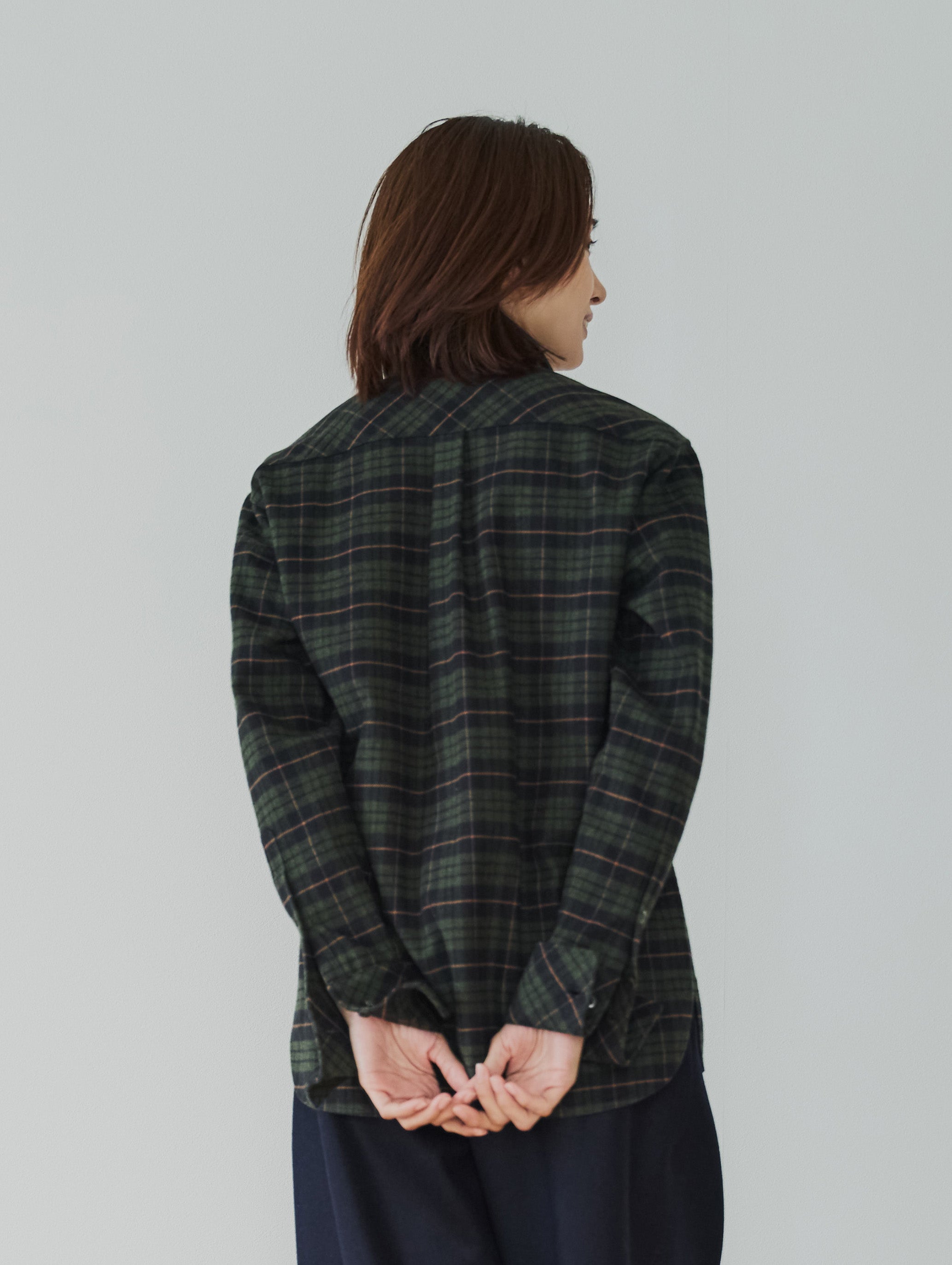 DOUBLE CUFFS CHECK SHIRT