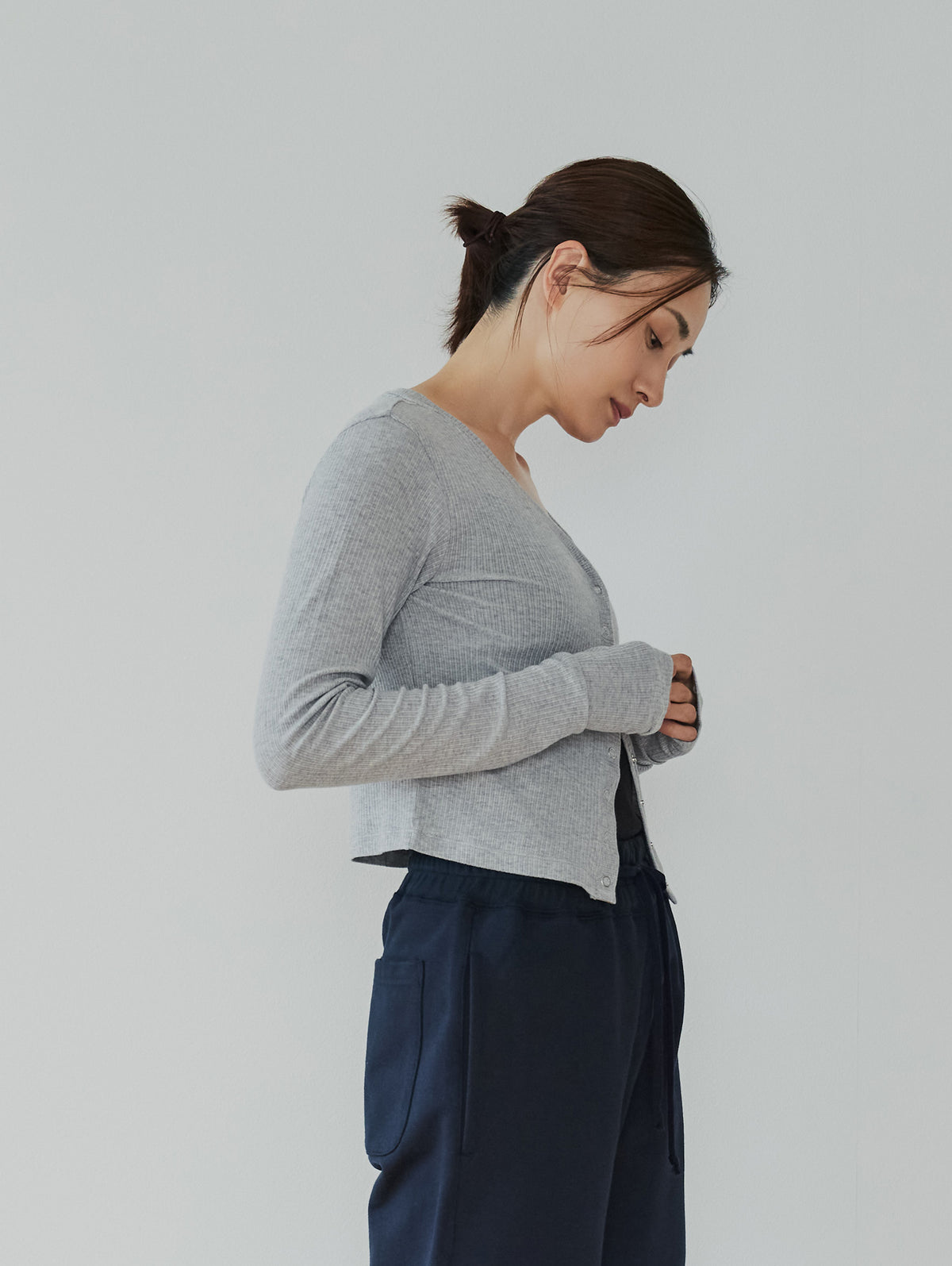 CASHMERE BLENDED CARDIGAN