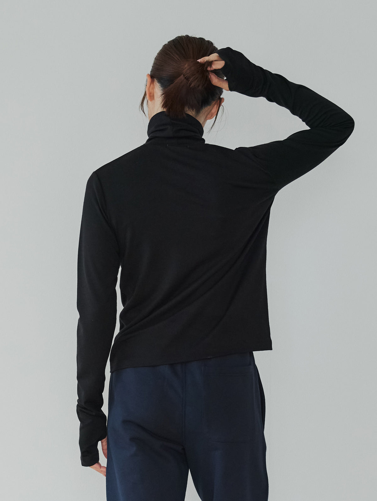 FINE MERINO WOOL HIGH NECK PULLOVER