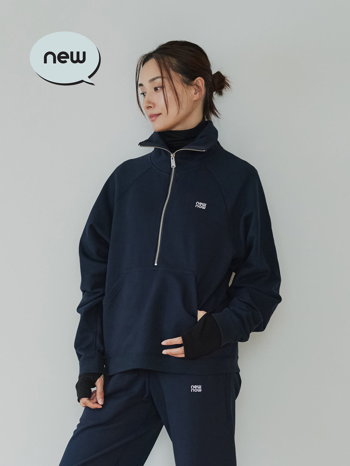 SIGNATURE HALF ZIP SWEAT