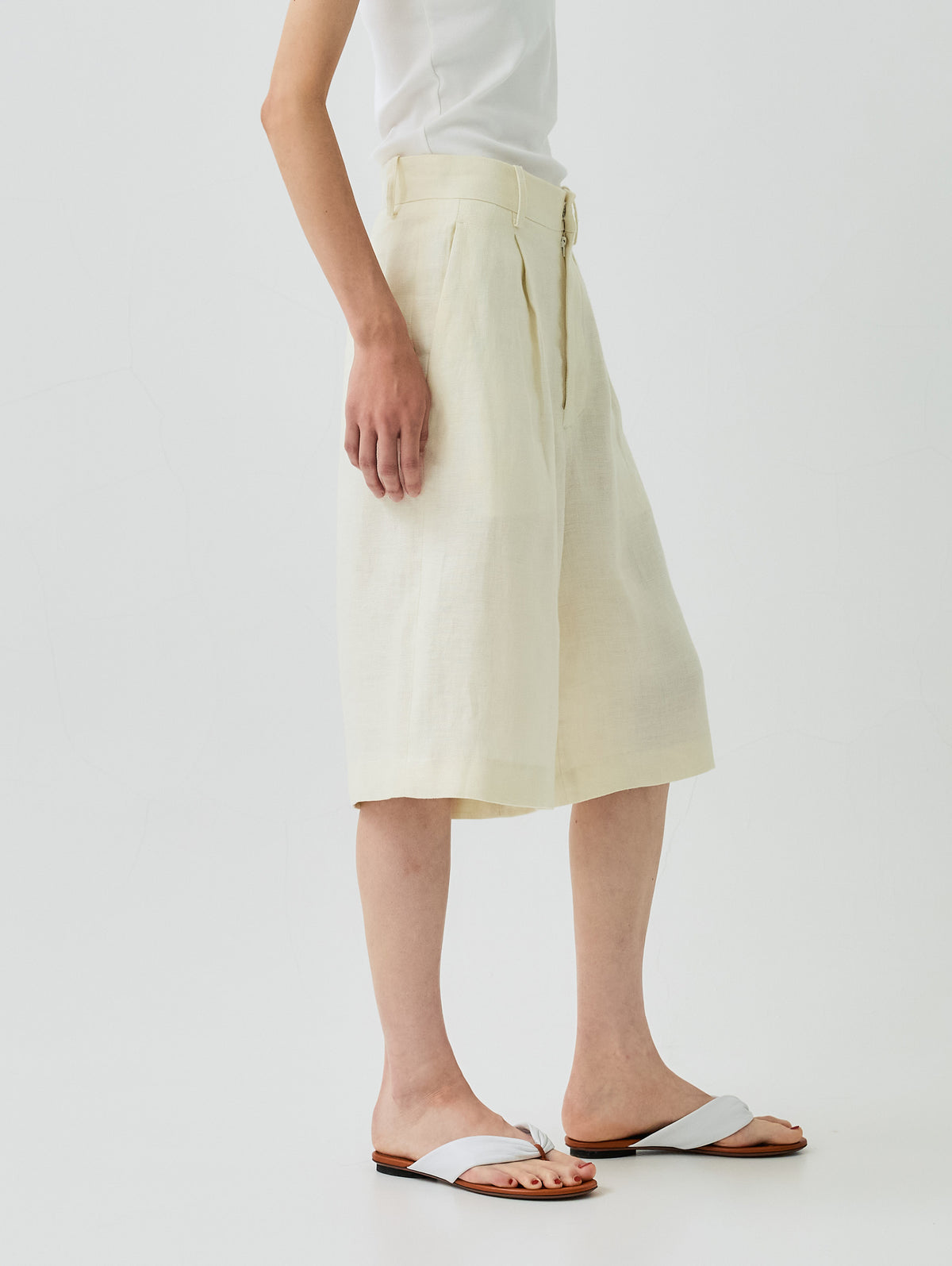 WASHABLE LINEN SHORTS