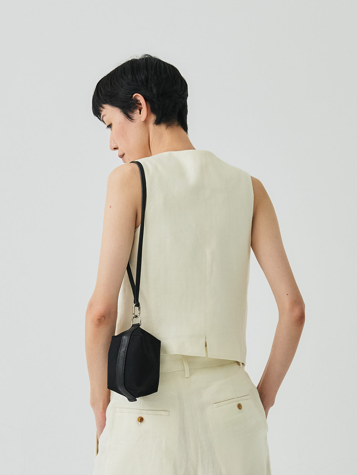 WASHABLE LINEN GILET