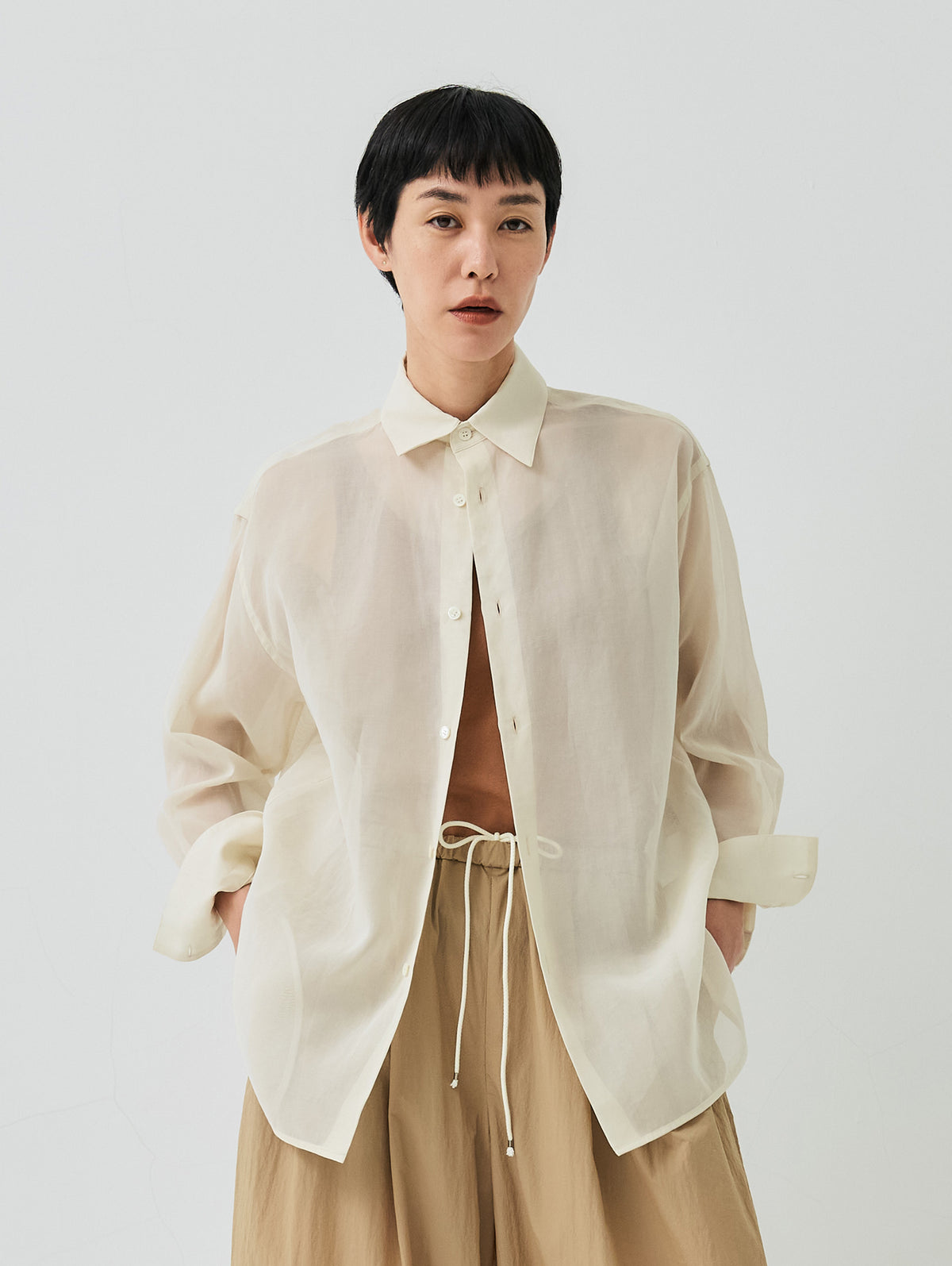 SHEER COTTON SHIRT
