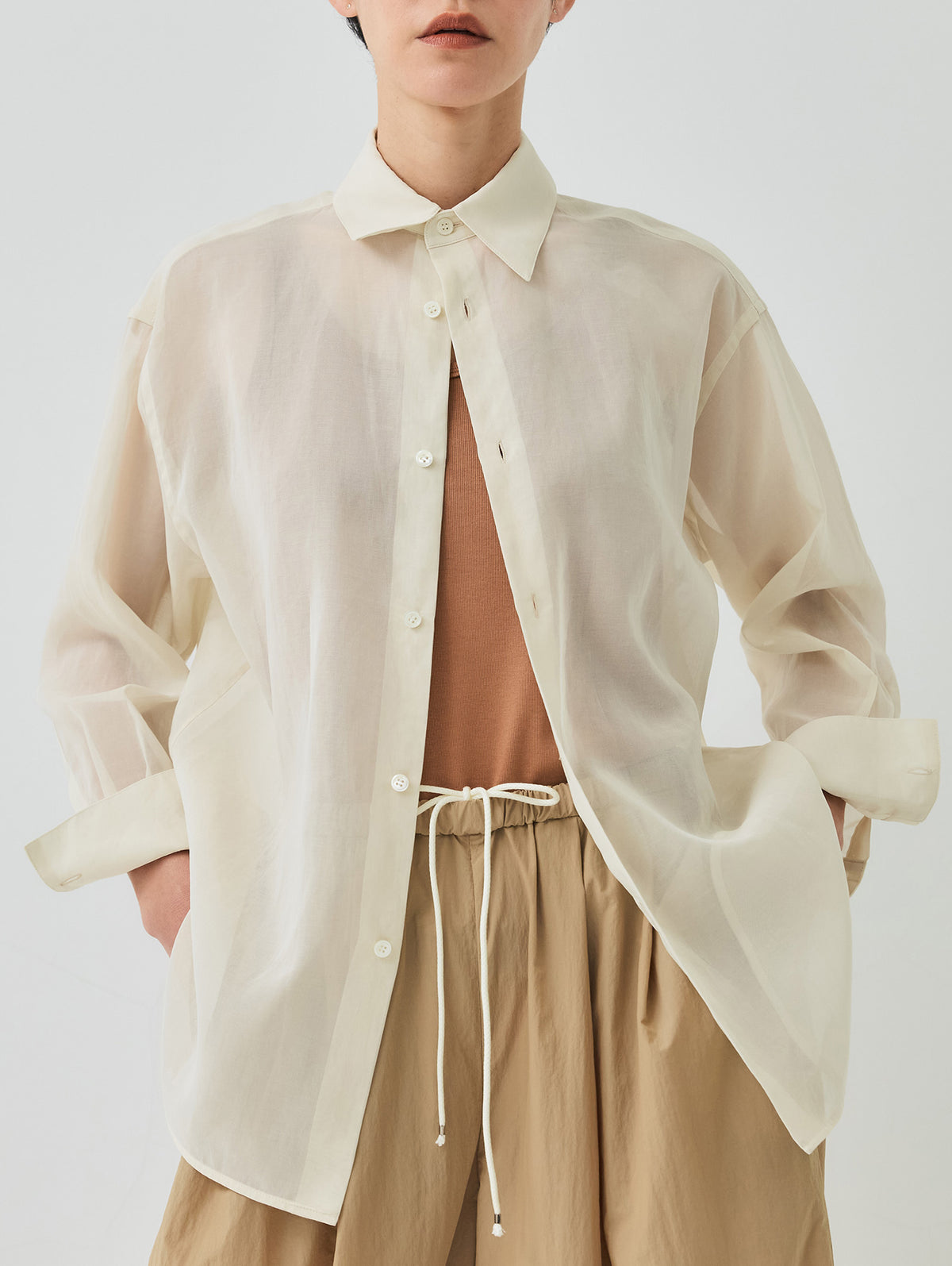 SHEER COTTON SHIRT