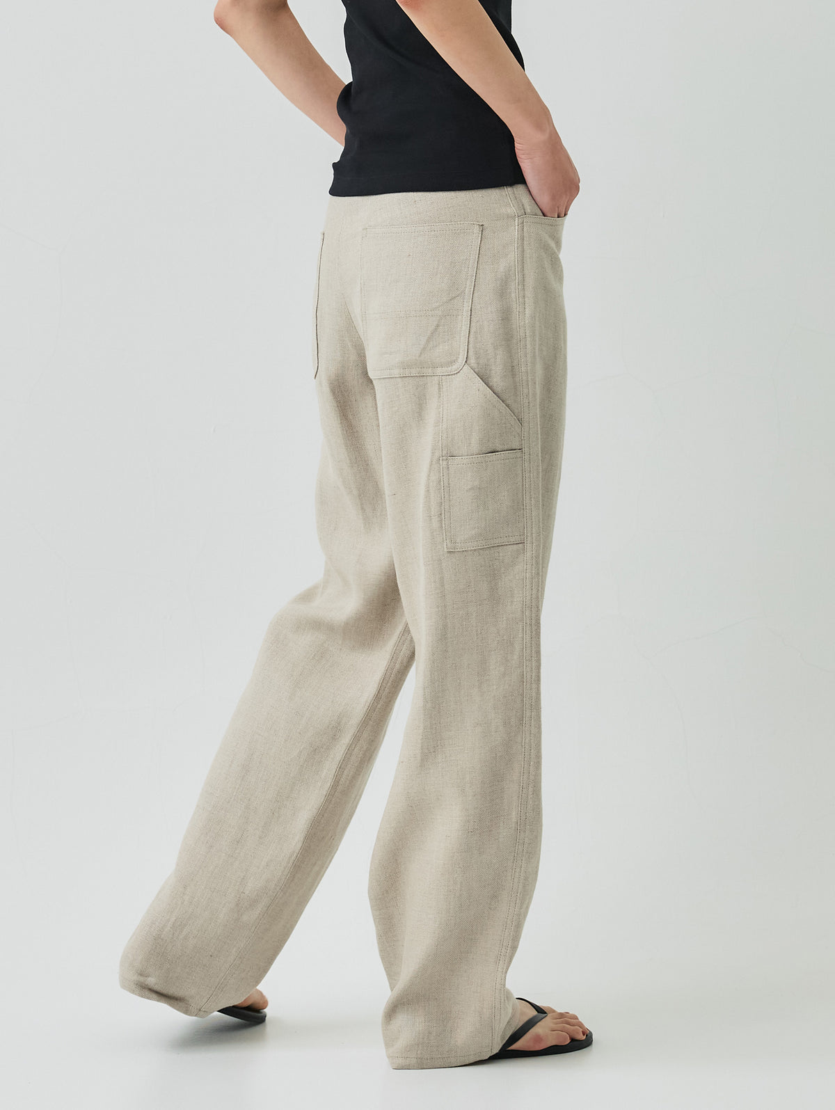 WASHABLE LINEN PAINTER PANTS