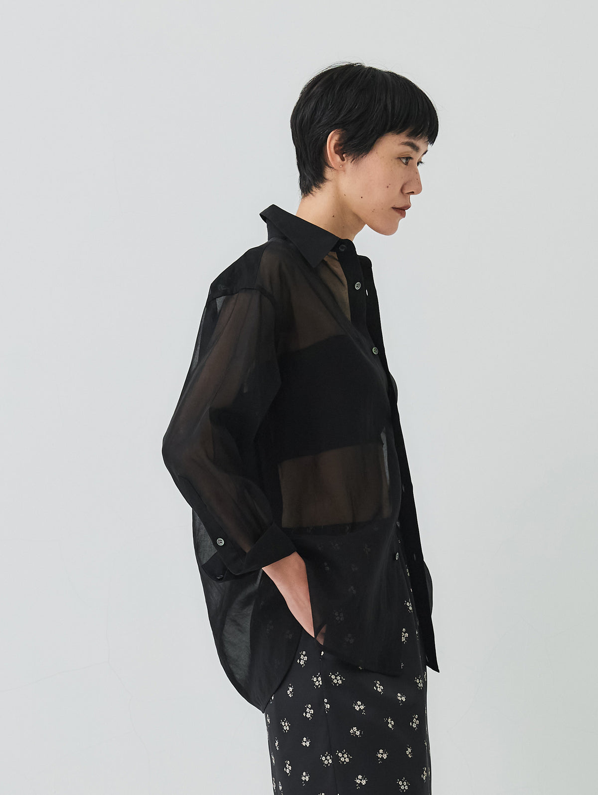 SHEER COTTON SHIRT
