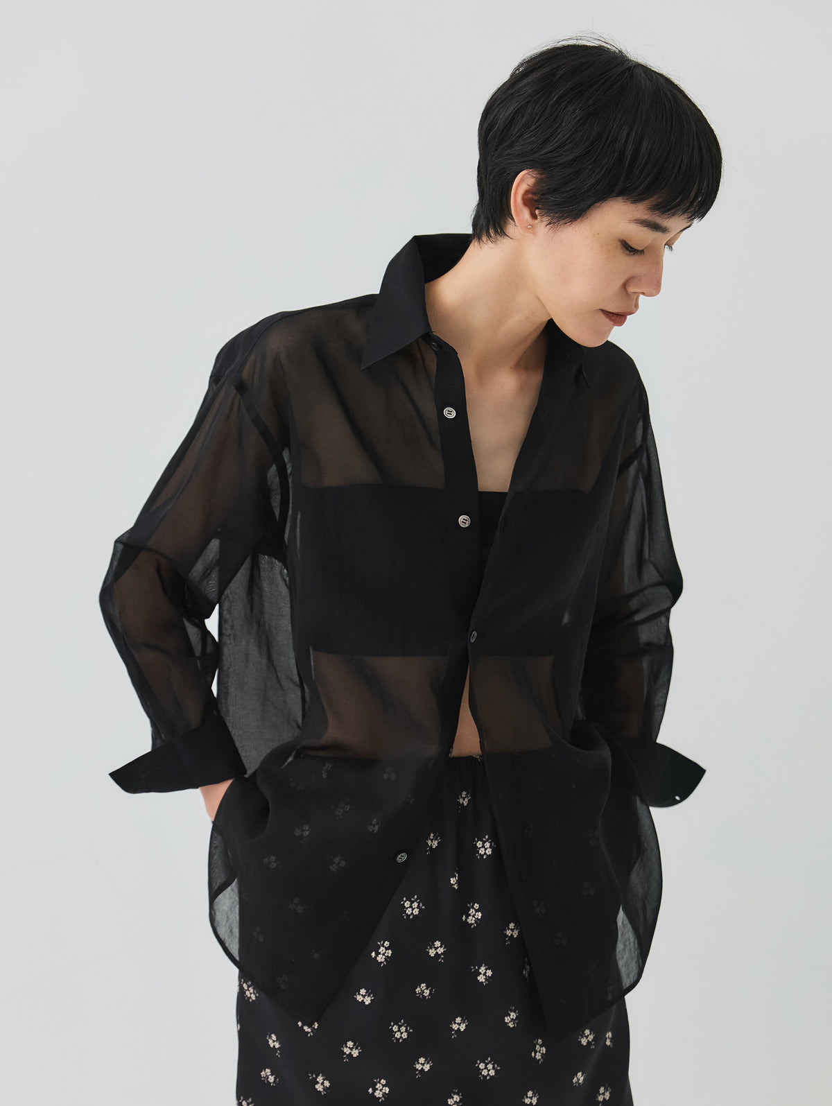 SHEER COTTON SHIRT
