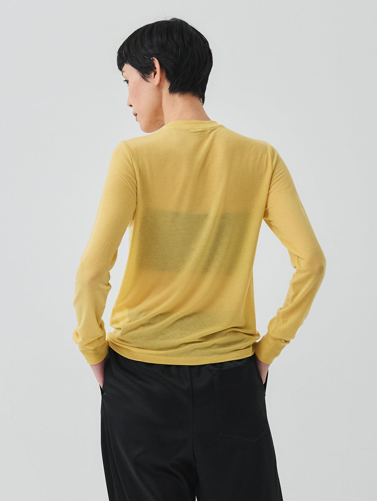 CASHMERE SILK  LONG SLEEVE TOP