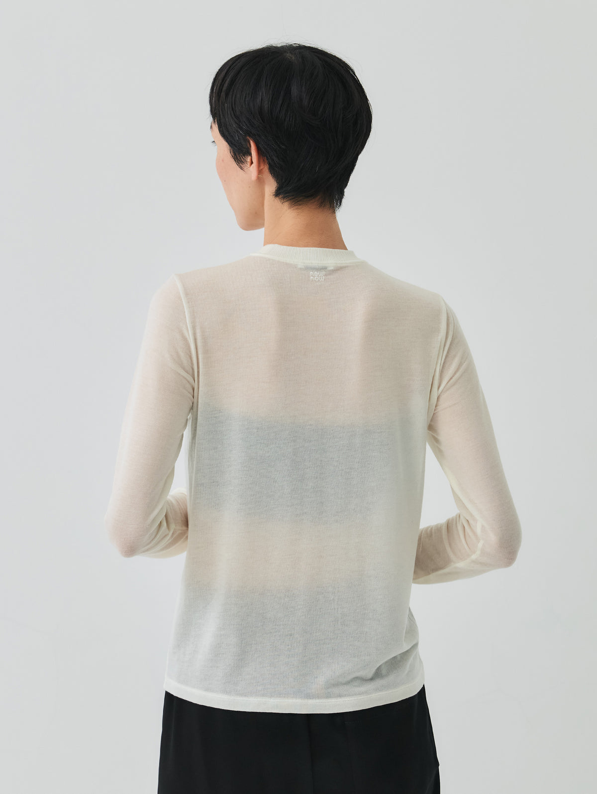 CASHMERE SILK  LONG SLEEVE TOP