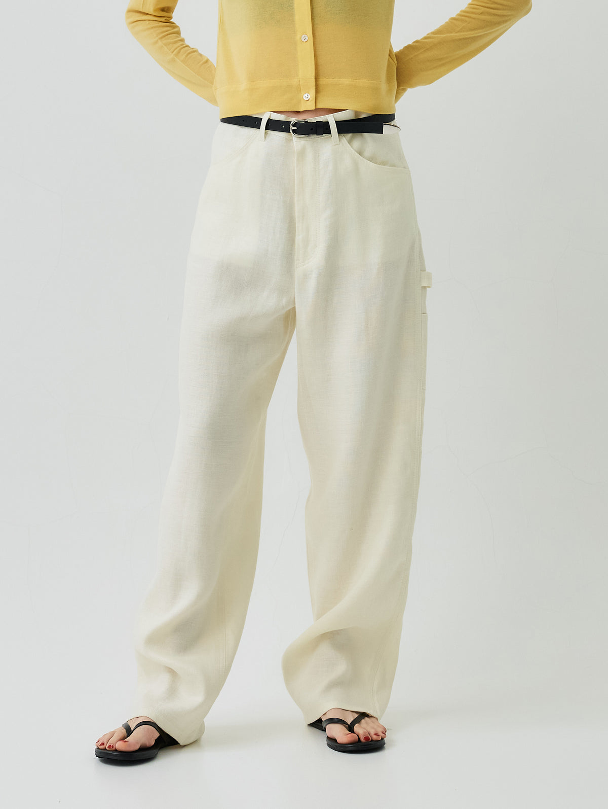 WASHABLE LINEN PAINTER PANTS