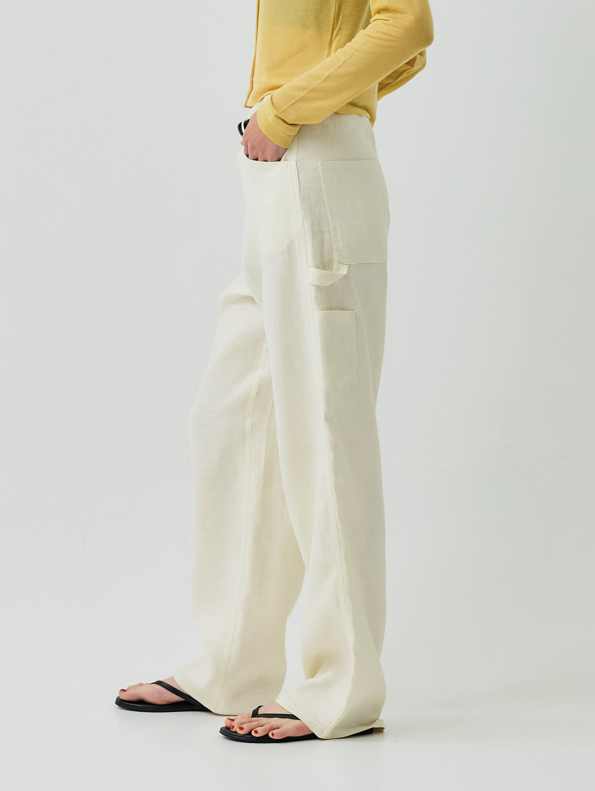 WASHABLE LINEN PAINTER PANTS