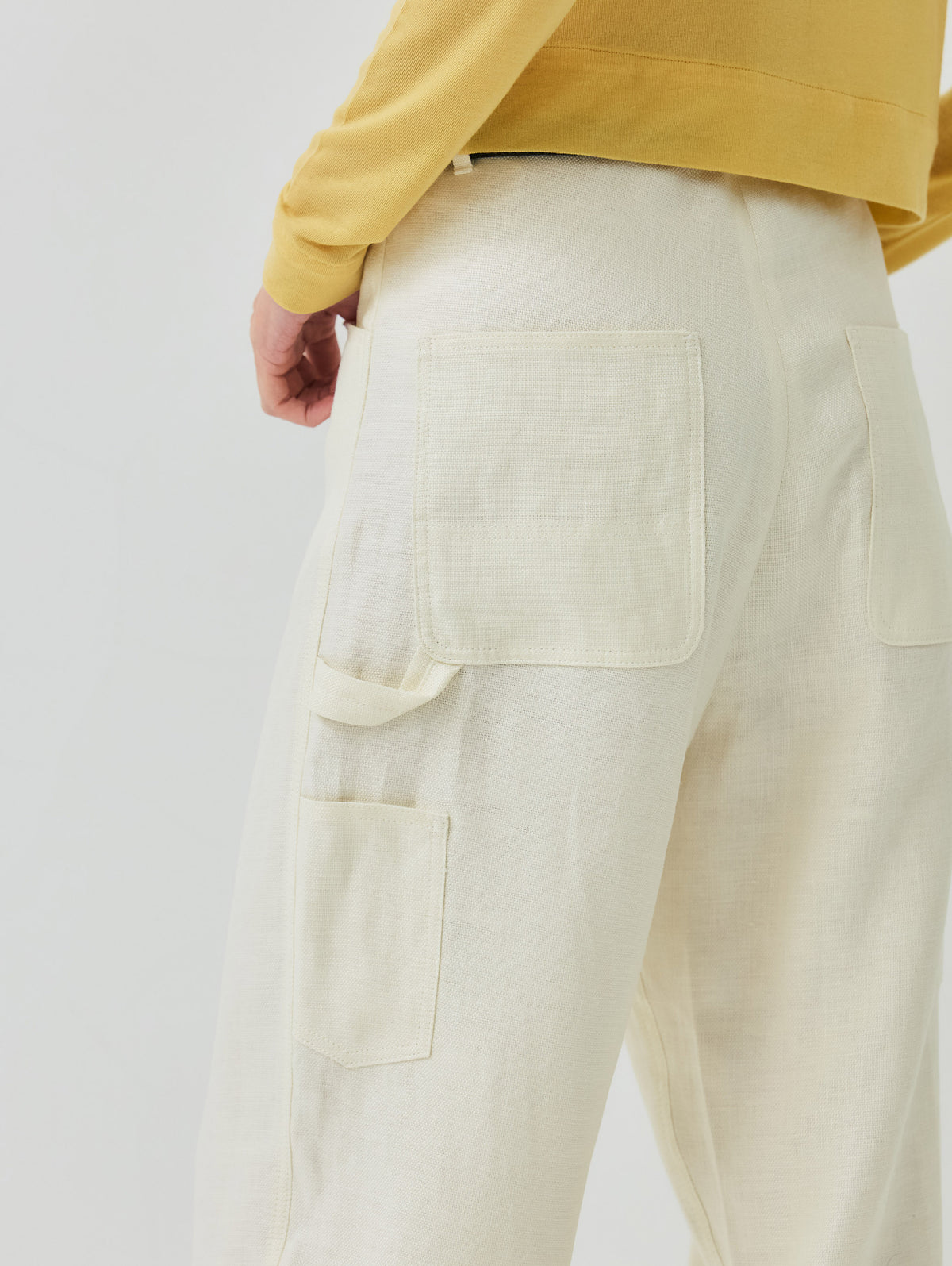 WASHABLE LINEN PAINTER PANTS