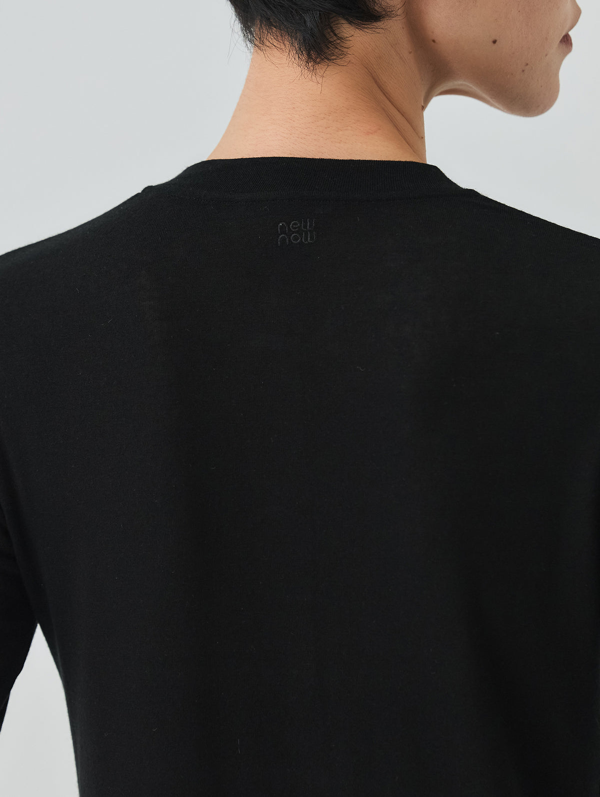 CASHMERE SILK CREWNECK CARDIGAN
