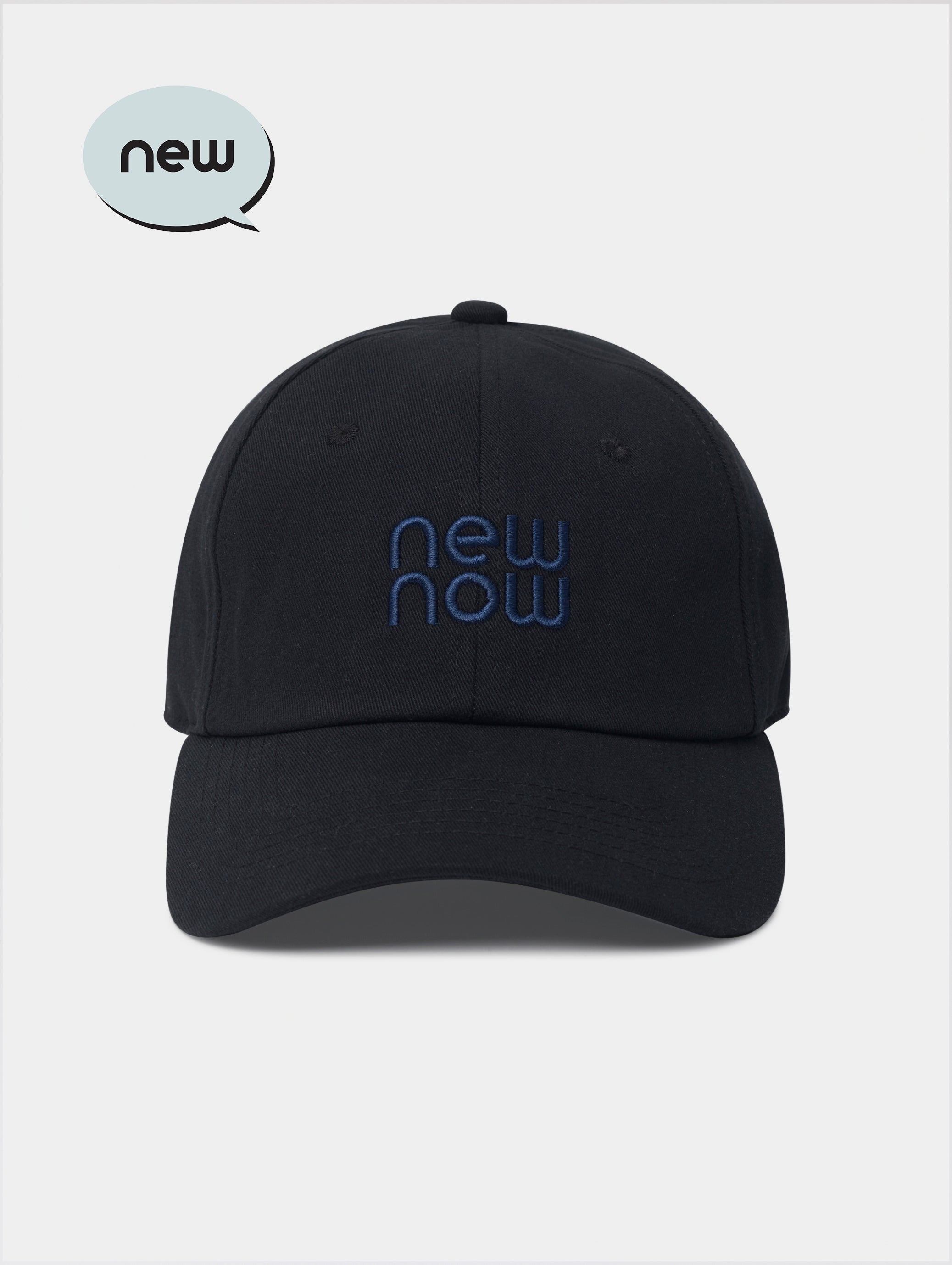 newnow キャップ　ブラック newnow Logo Cap
