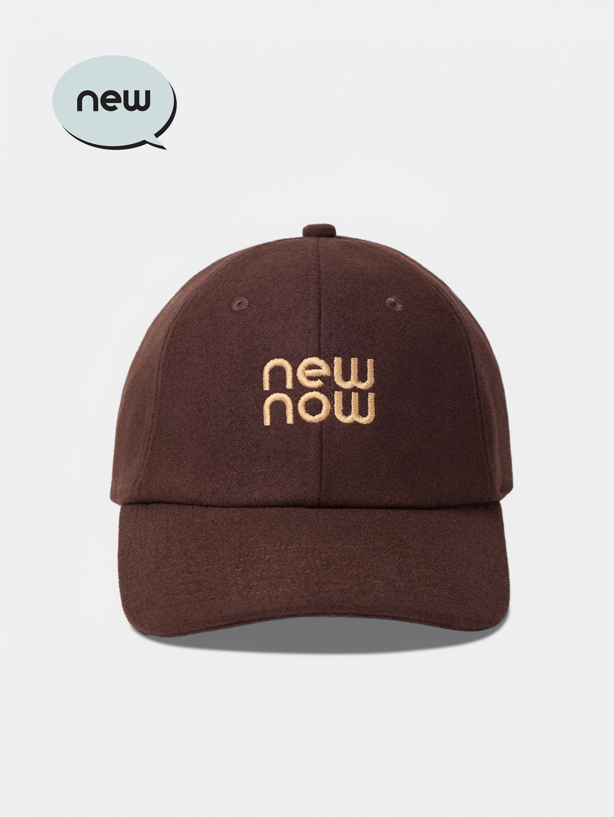newnow Wool Logo Cap