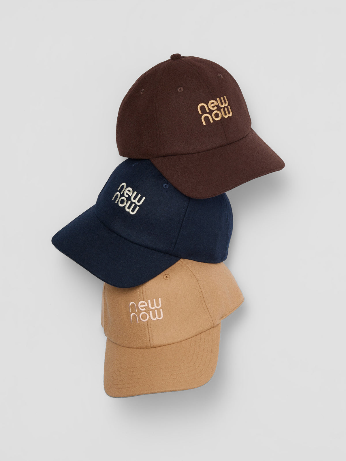 newnow Wool Logo Cap