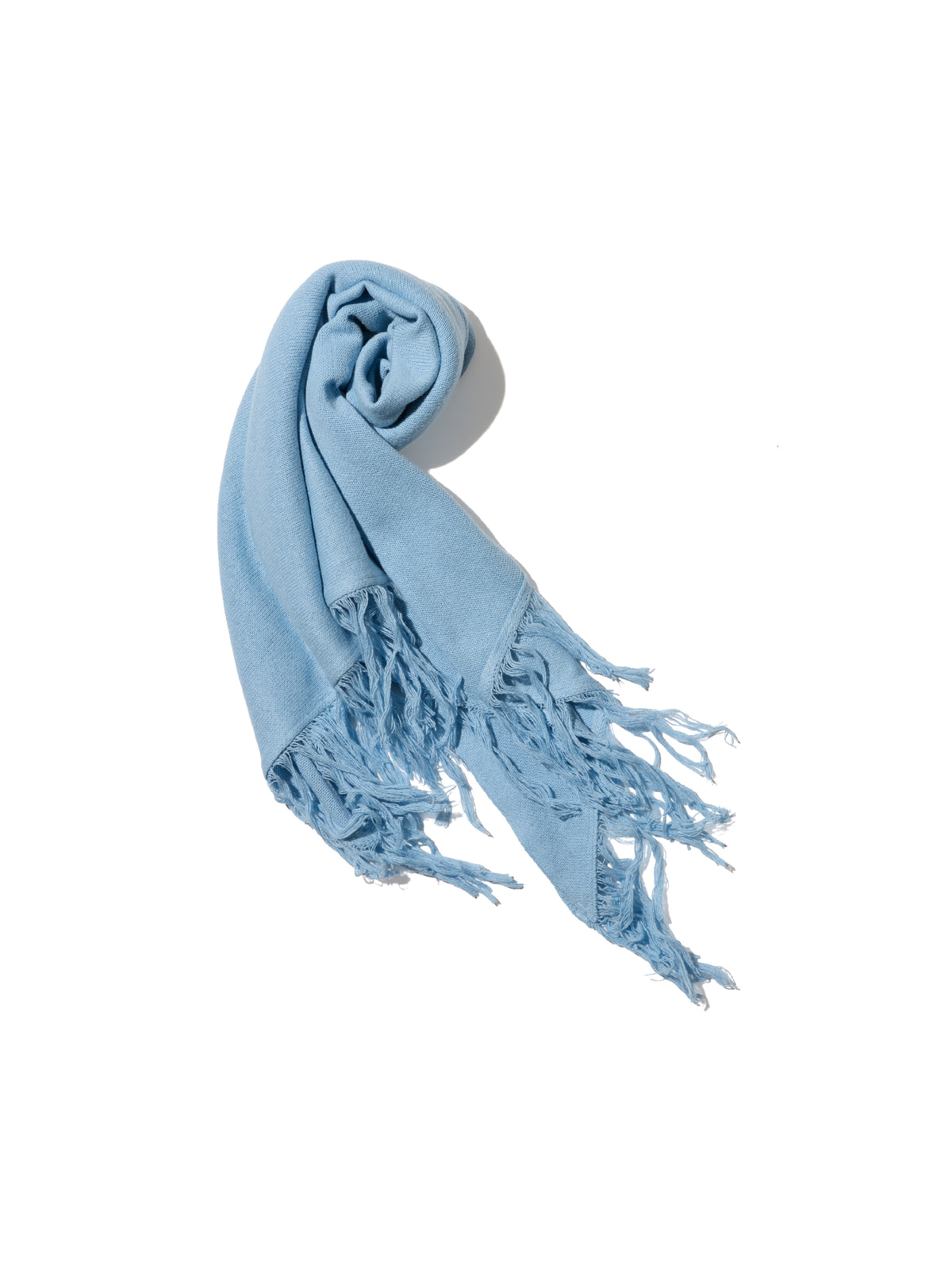 Silk Knit Fringe Scarf
