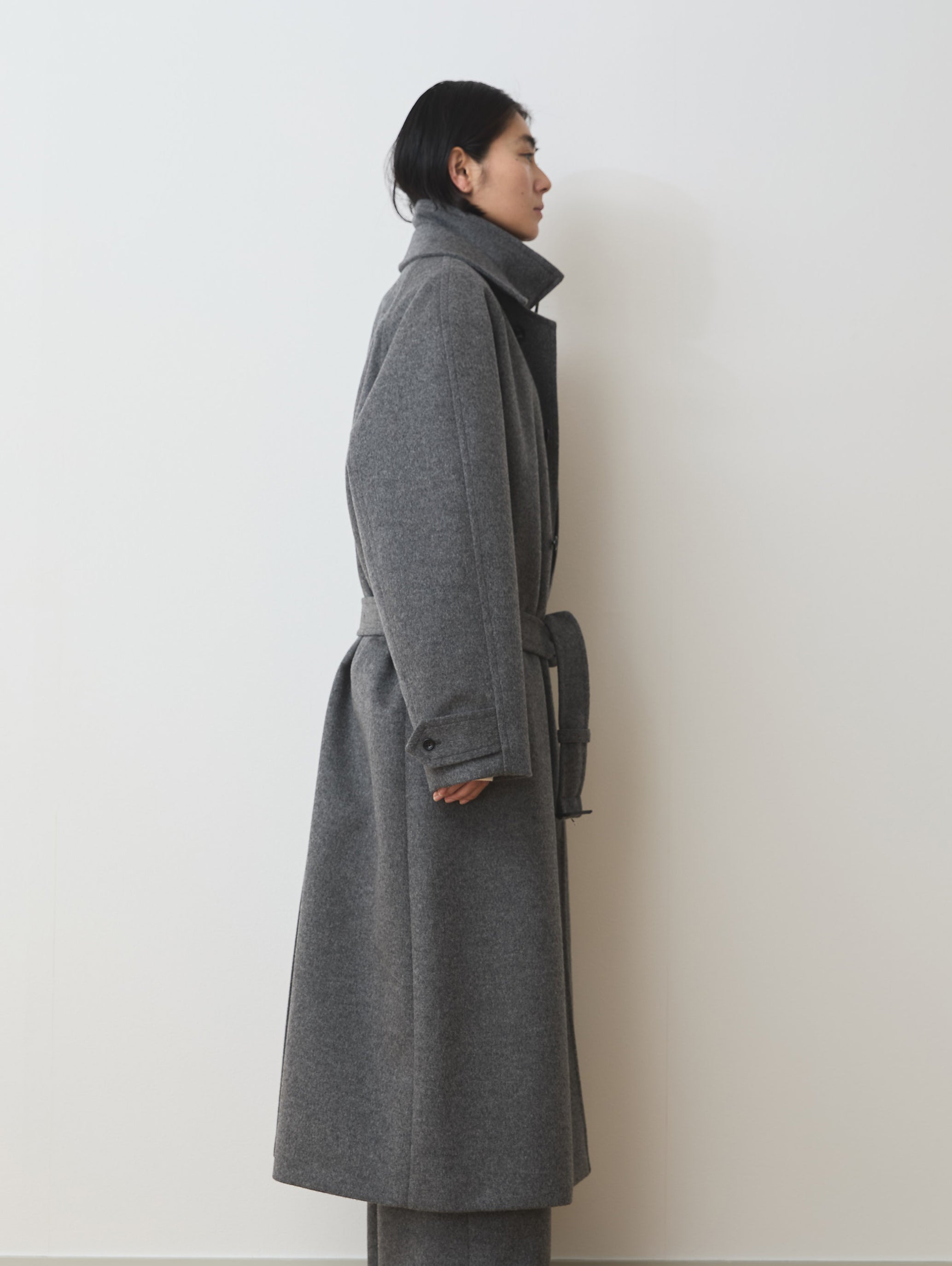WOOL CASHMIRE BALMACAAN COAT
